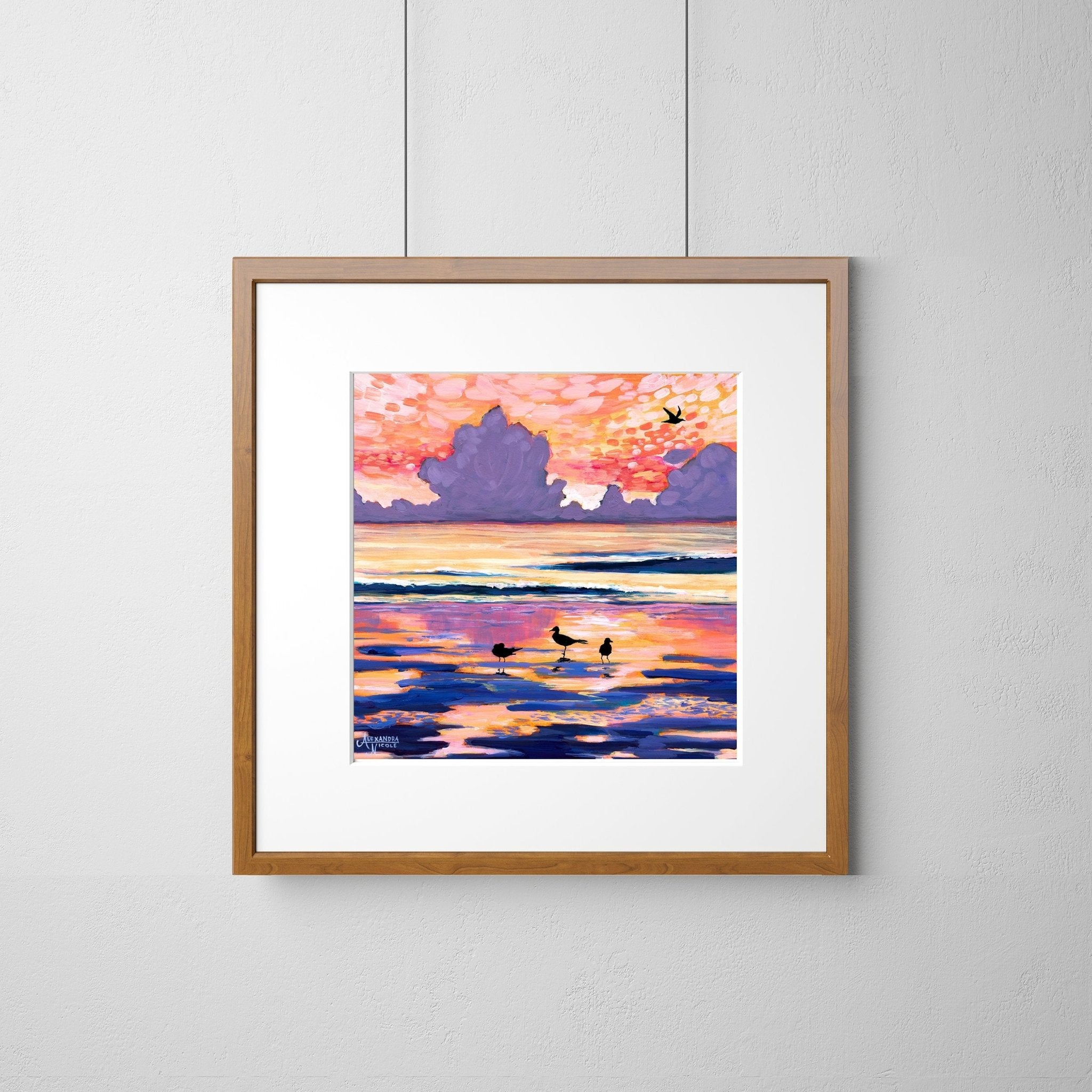 Beach Sunrise Sunset Coastal Landscape - ArtByAlexandraNicole