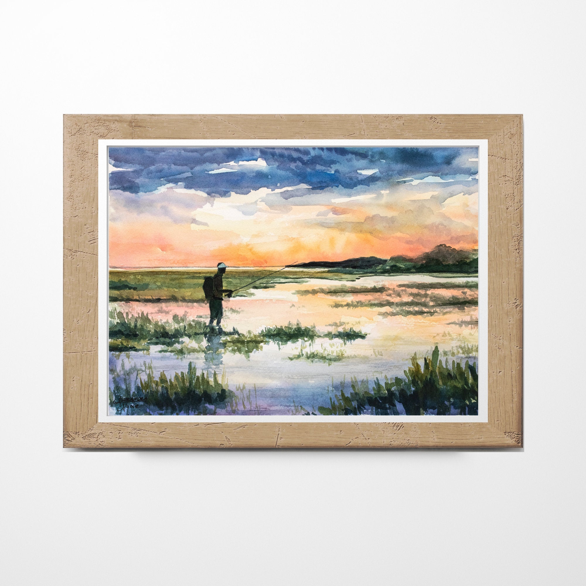 Coastal Marsh Low Country Sunset - ArtByAlexandraNicole