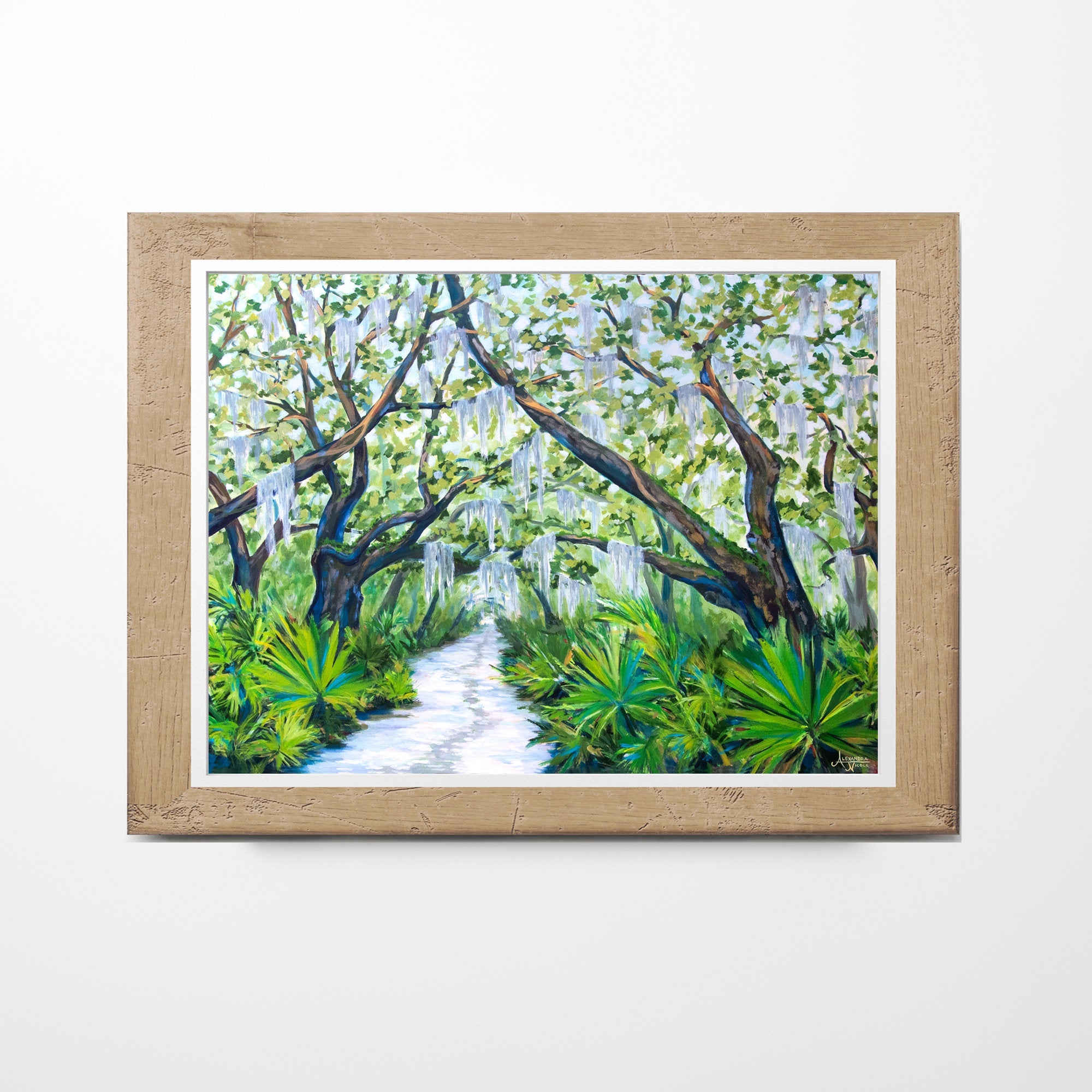 Cumberland Island Trail, Live Oak Tree Print - ArtByAlexandraNicole
