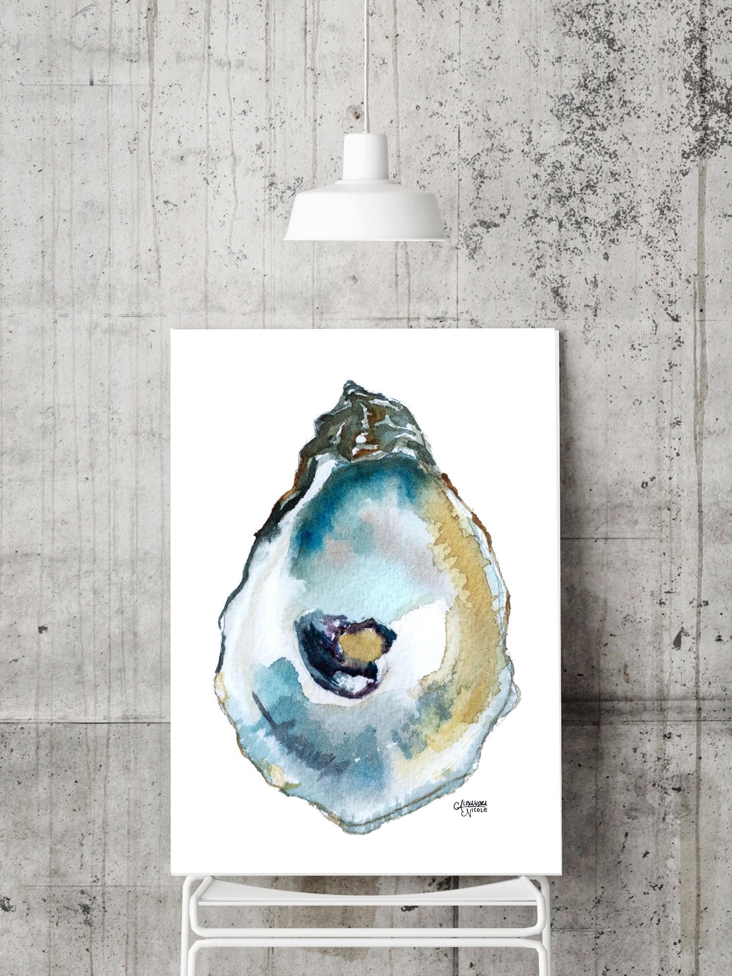 Duxbury Oyster Shell Print - ArtByAlexandraNicole