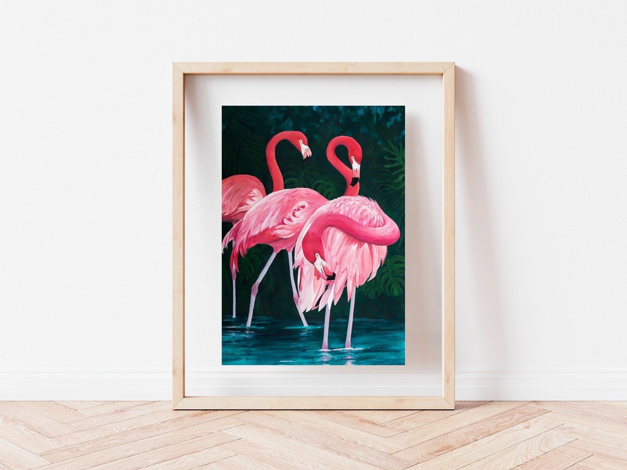 Flamingo Art Print - ArtByAlexandraNicole