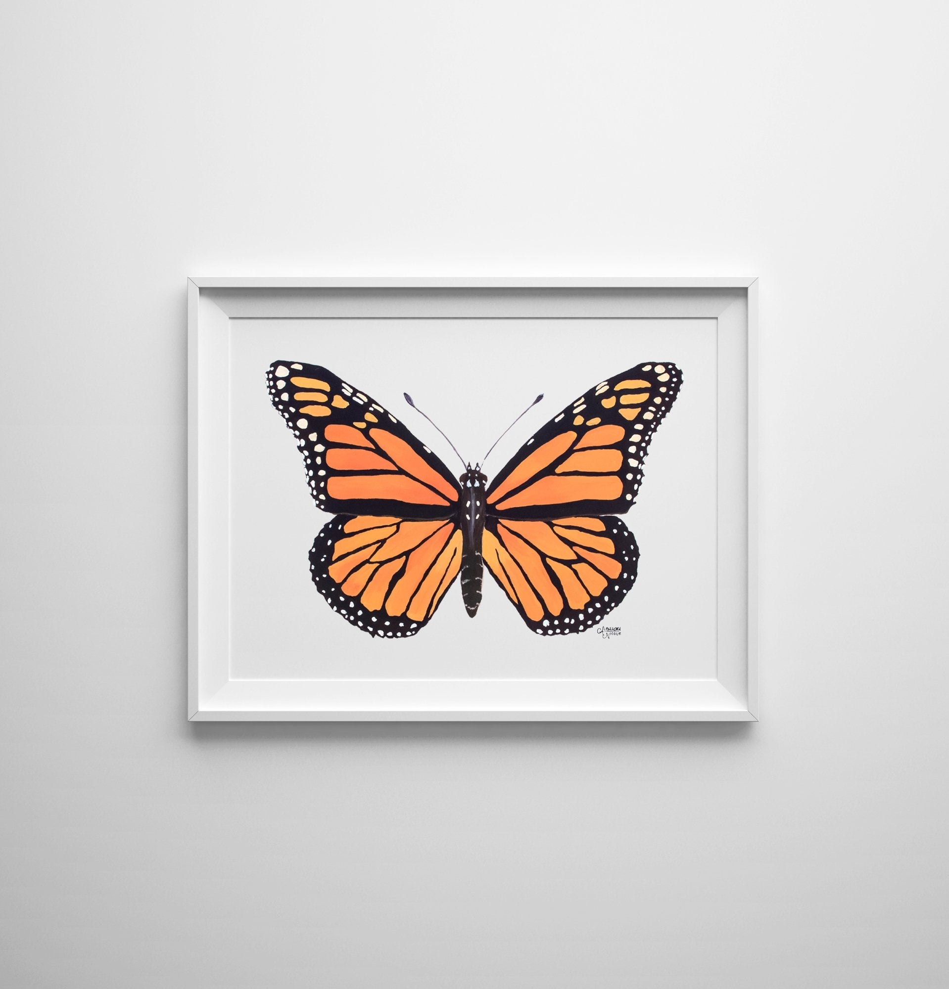 Monarch Butterfly Art Print - ArtByAlexandraNicole