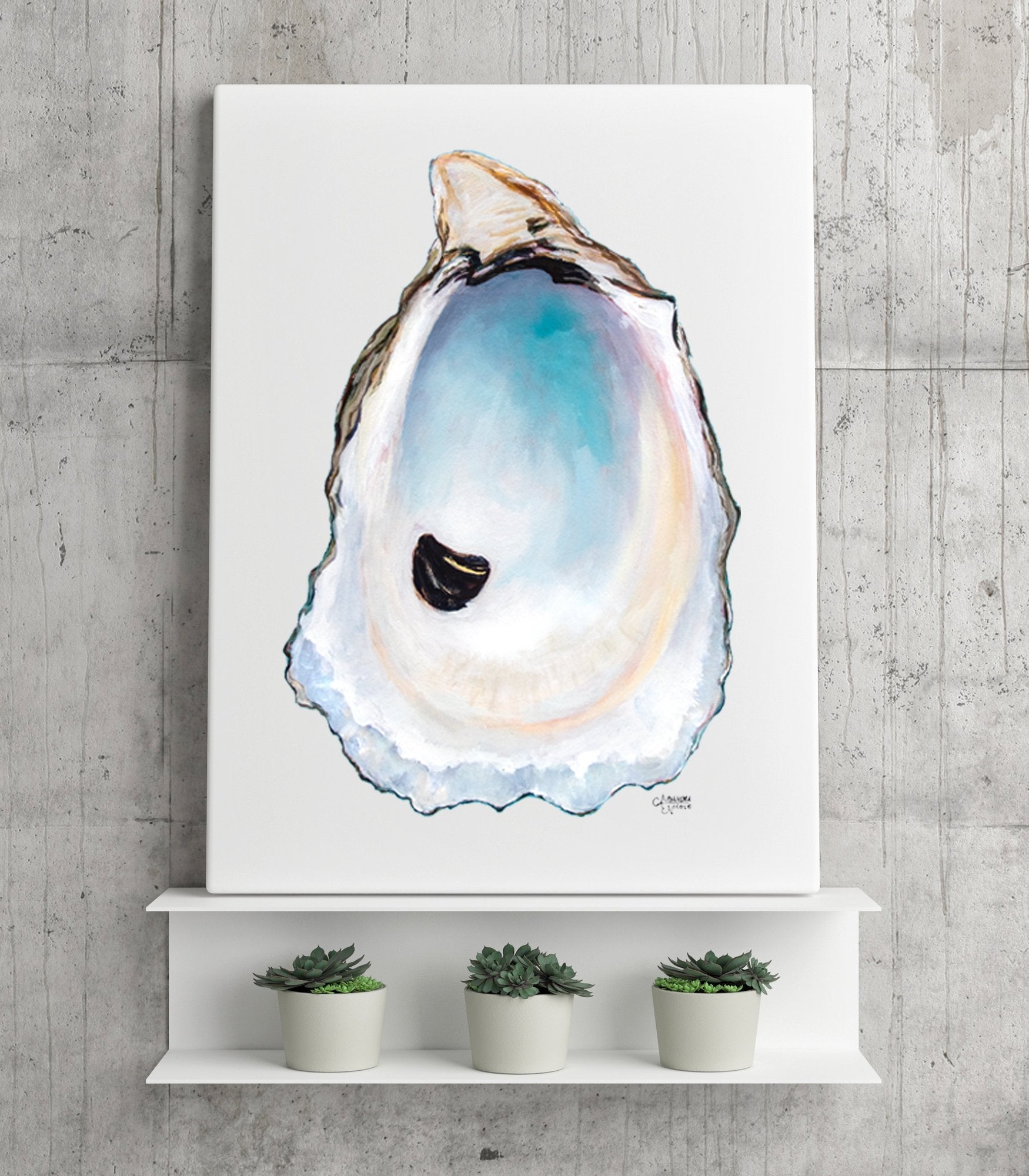 Oyster Shell Art Print 'Sweet Petite' - ArtByAlexandraNicole
