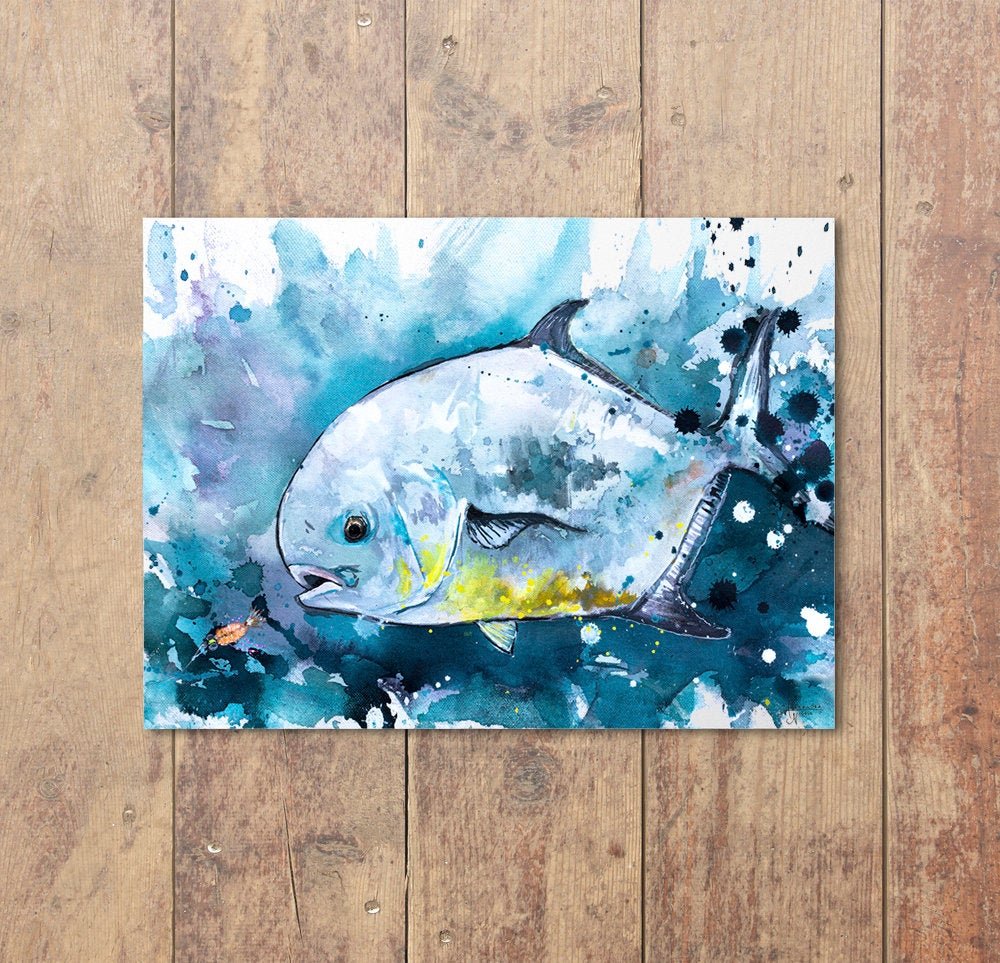 Permit Fish, Saltwater fish - ArtByAlexandraNicole