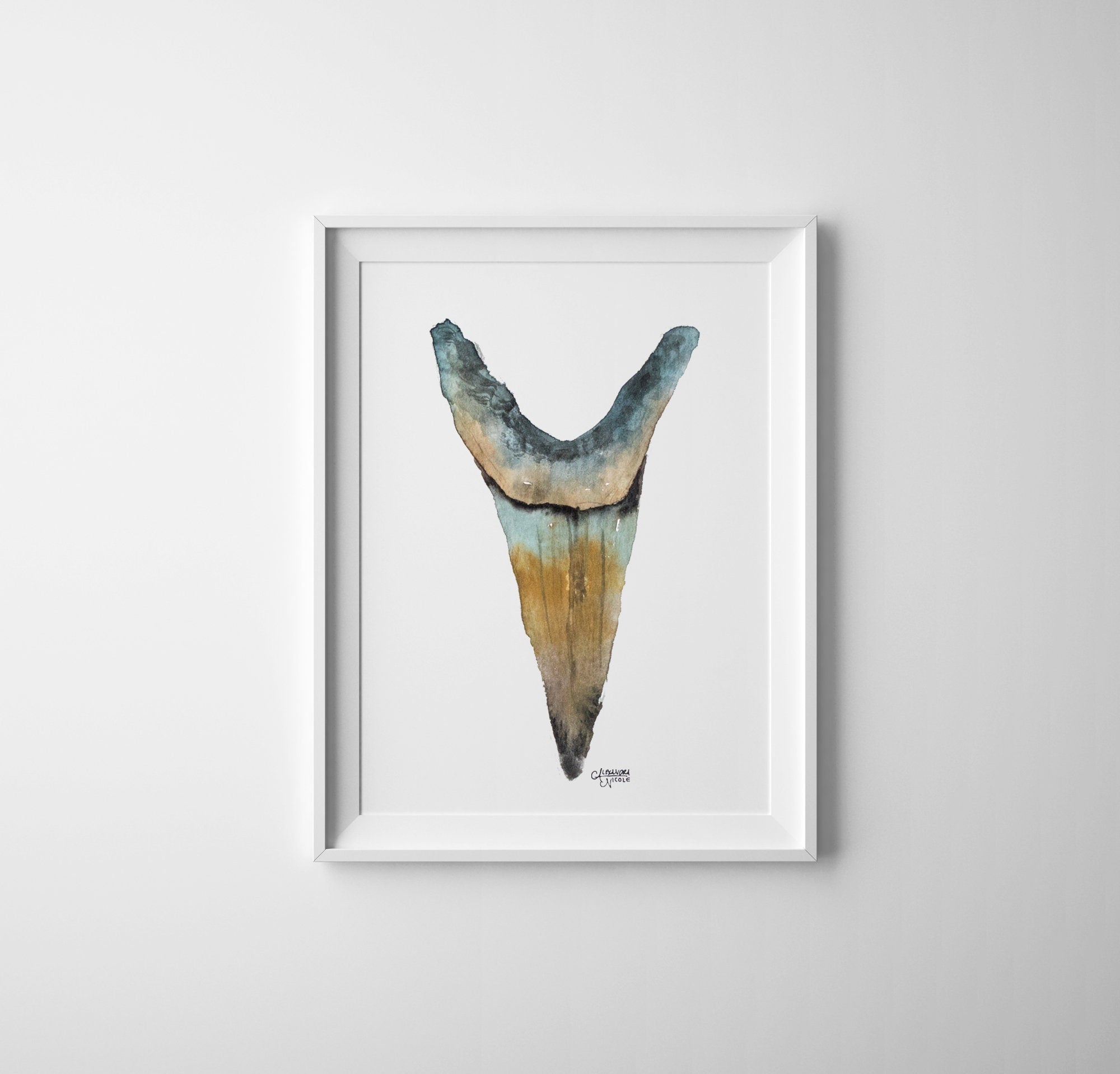 Shark Tooth Print Set - ArtByAlexandraNicole