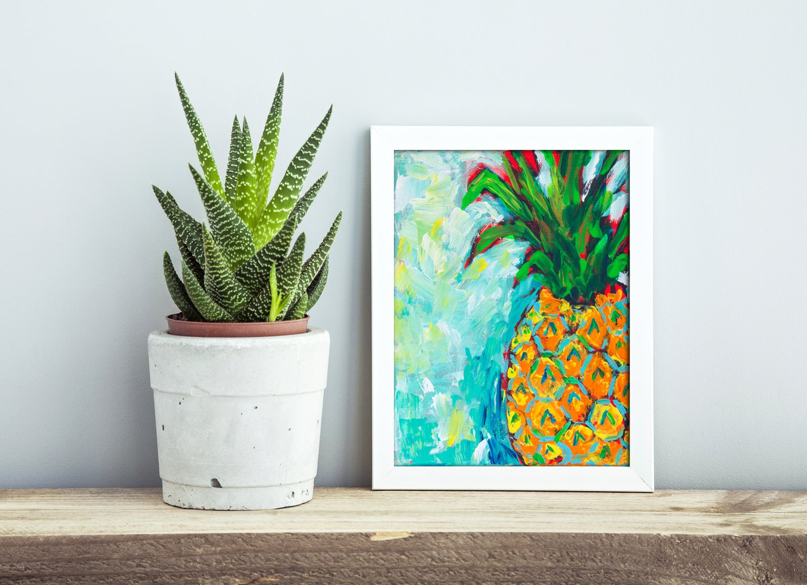 A Pineapple A Day Art Print - ArtByAlexandraNicole