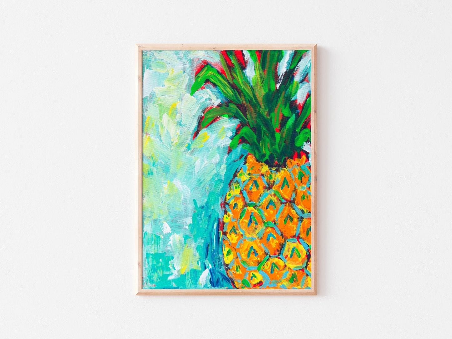 A Pineapple A Day Art Print - ArtByAlexandraNicole