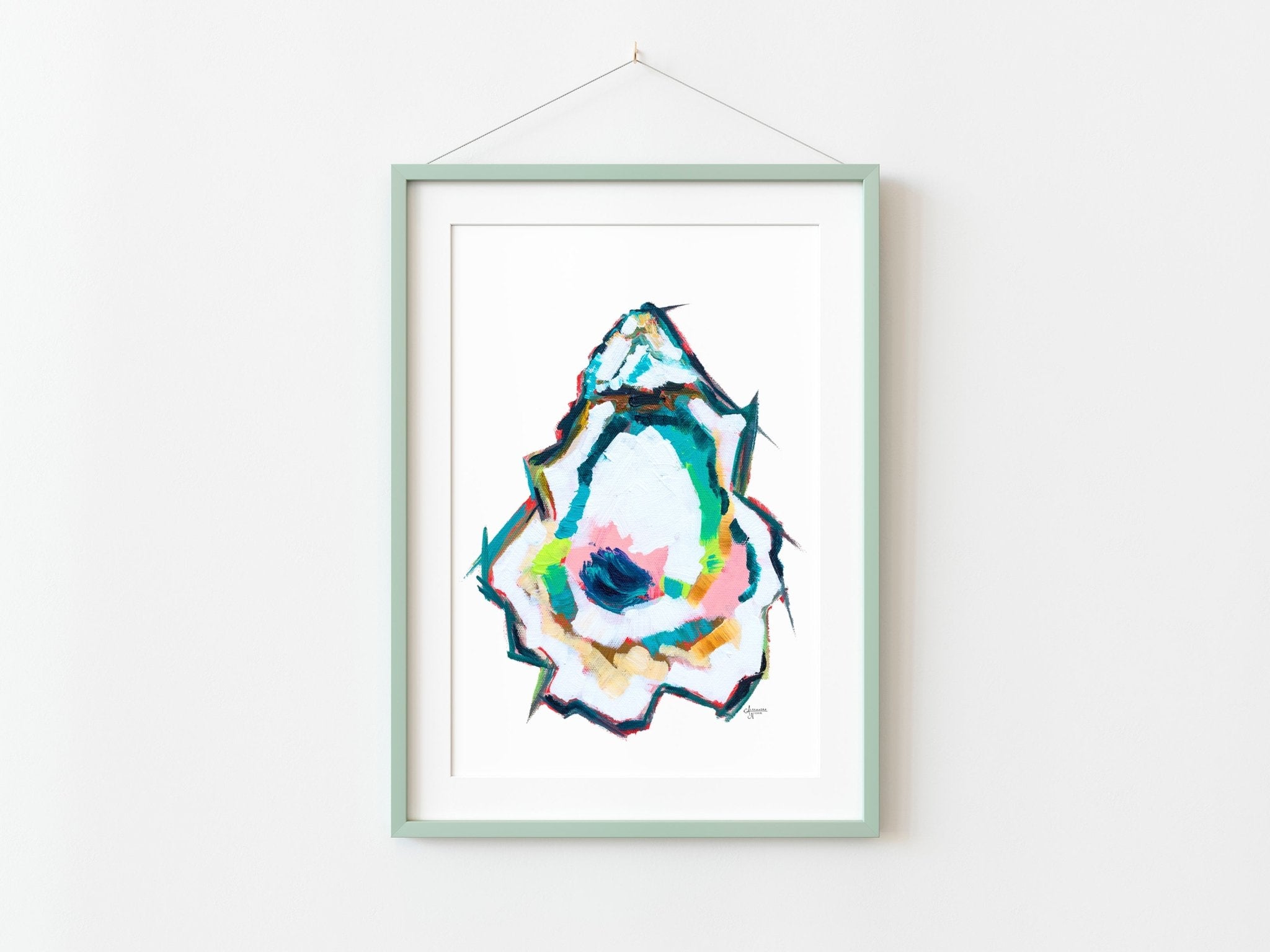 Abstract Oyster Shell - Indian Point 1 - ArtByAlexandraNicole