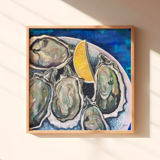 Appalachicola Oysters on the Half Shell - ArtByAlexandraNicole