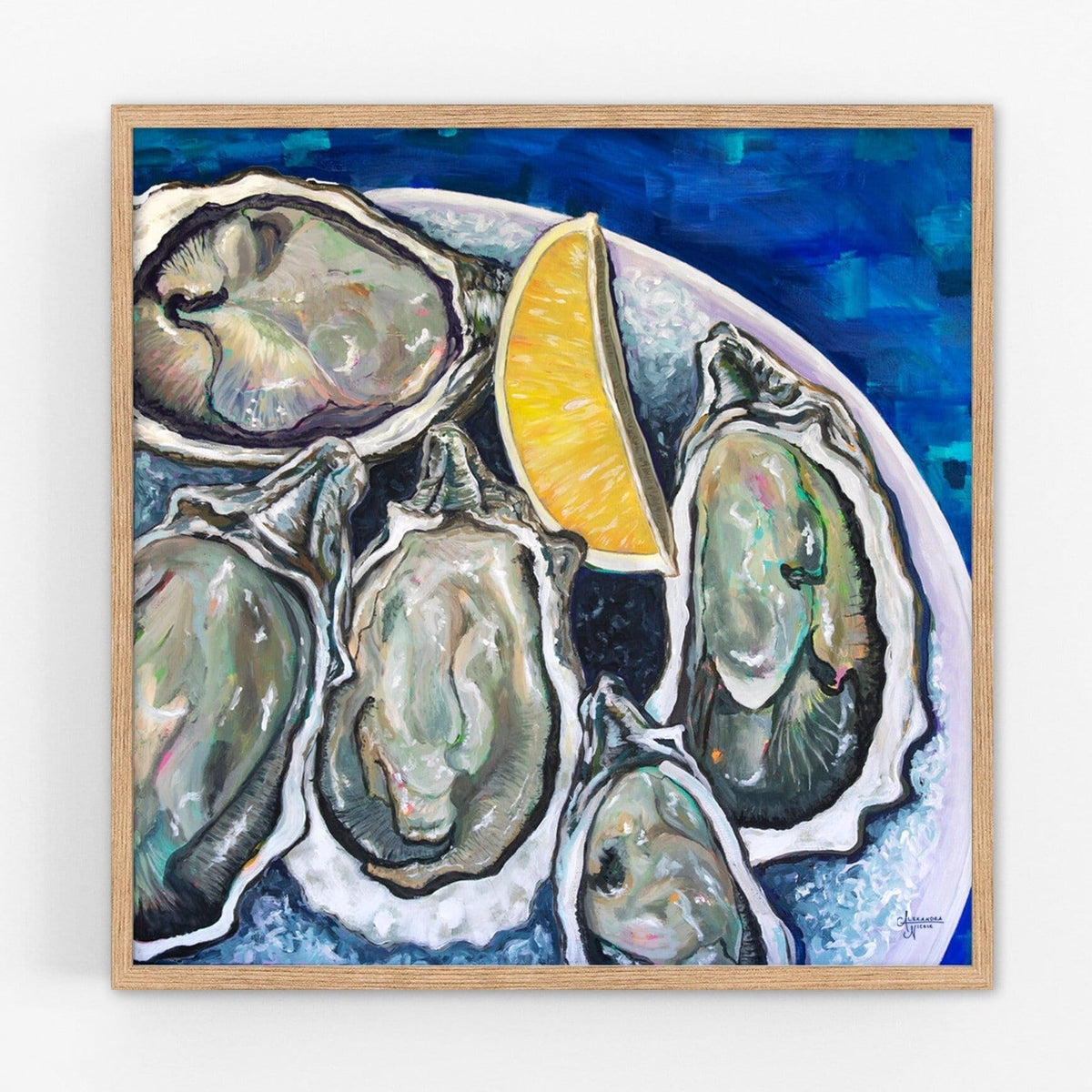 Appalachicola Oysters on the Half Shell - ArtByAlexandraNicole