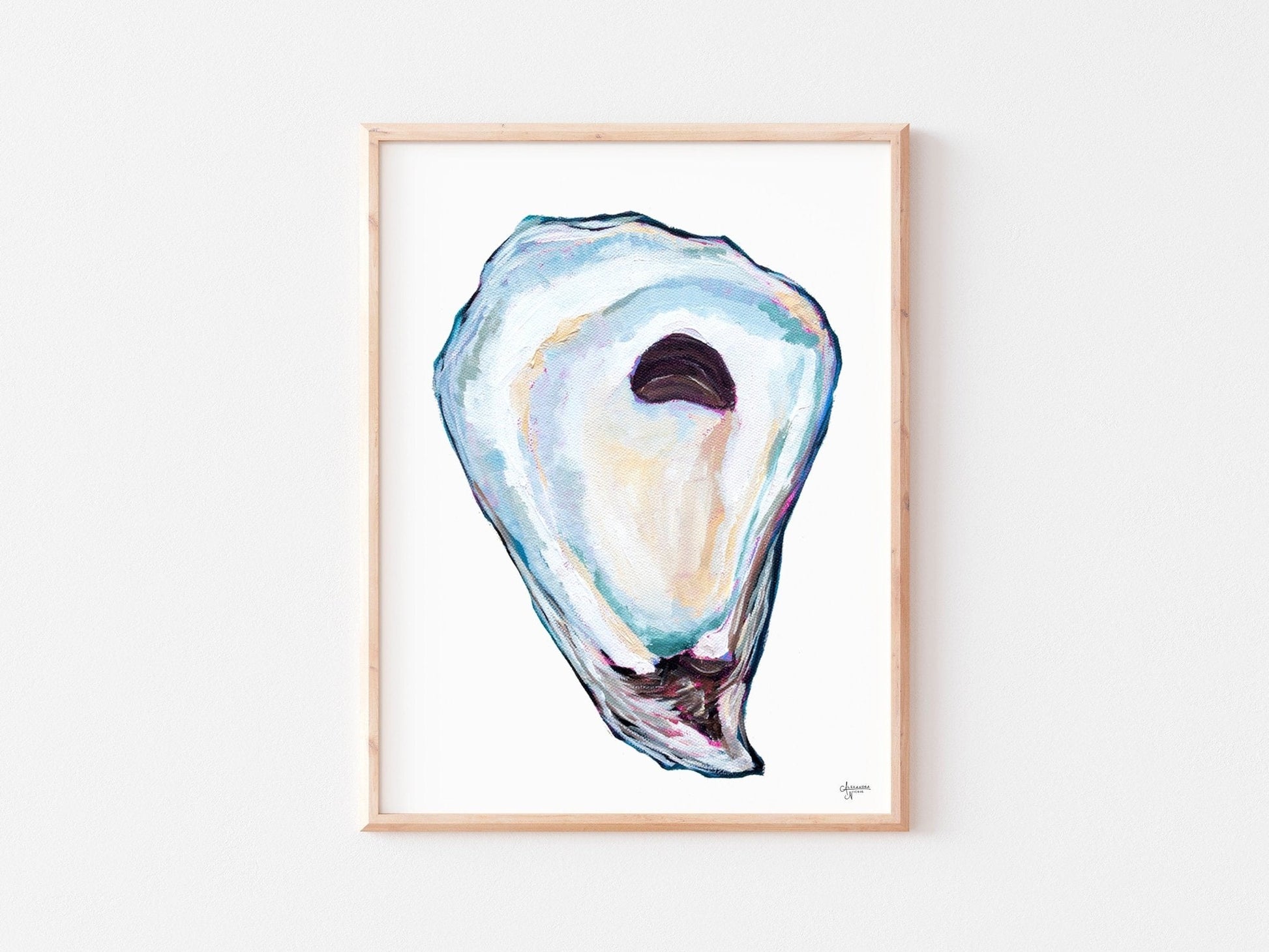Atlantic Oysters Print Set of 4 - ArtByAlexandraNicole