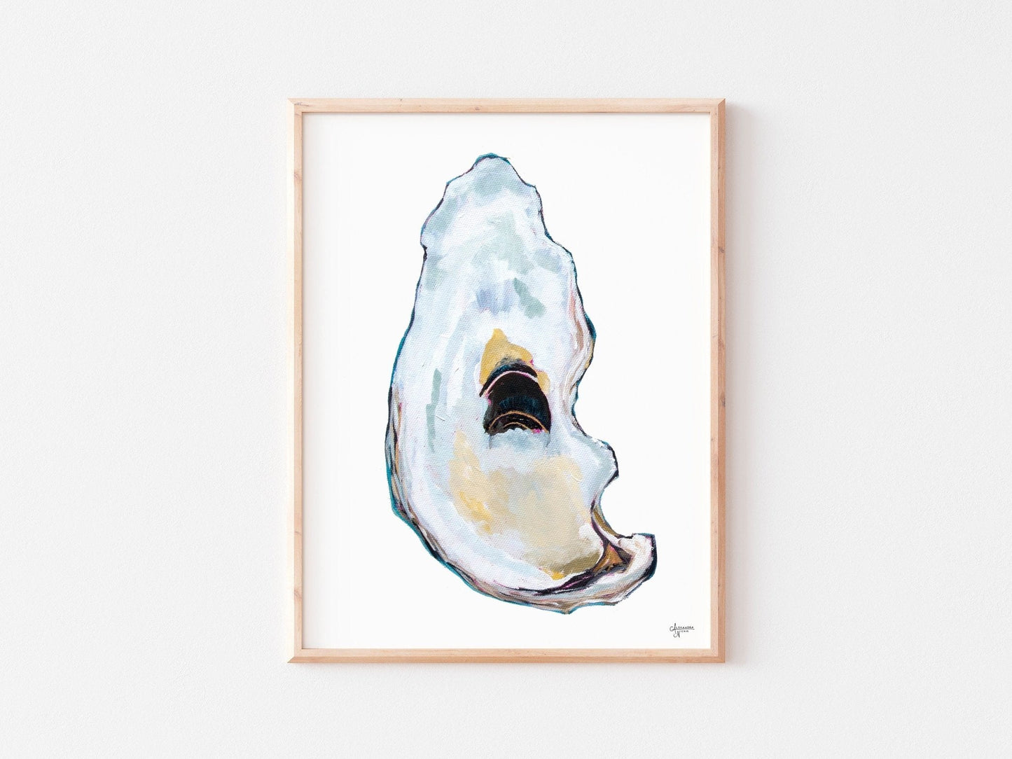 Atlantic Oysters Print Set of 4 - ArtByAlexandraNicole