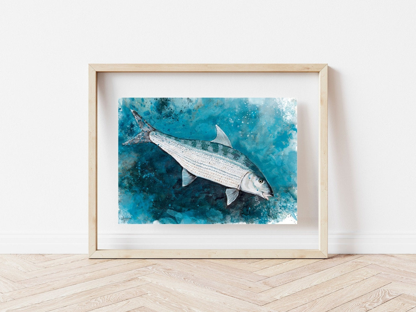 Bonefish Art, Saltwater Fish - ArtByAlexandraNicole