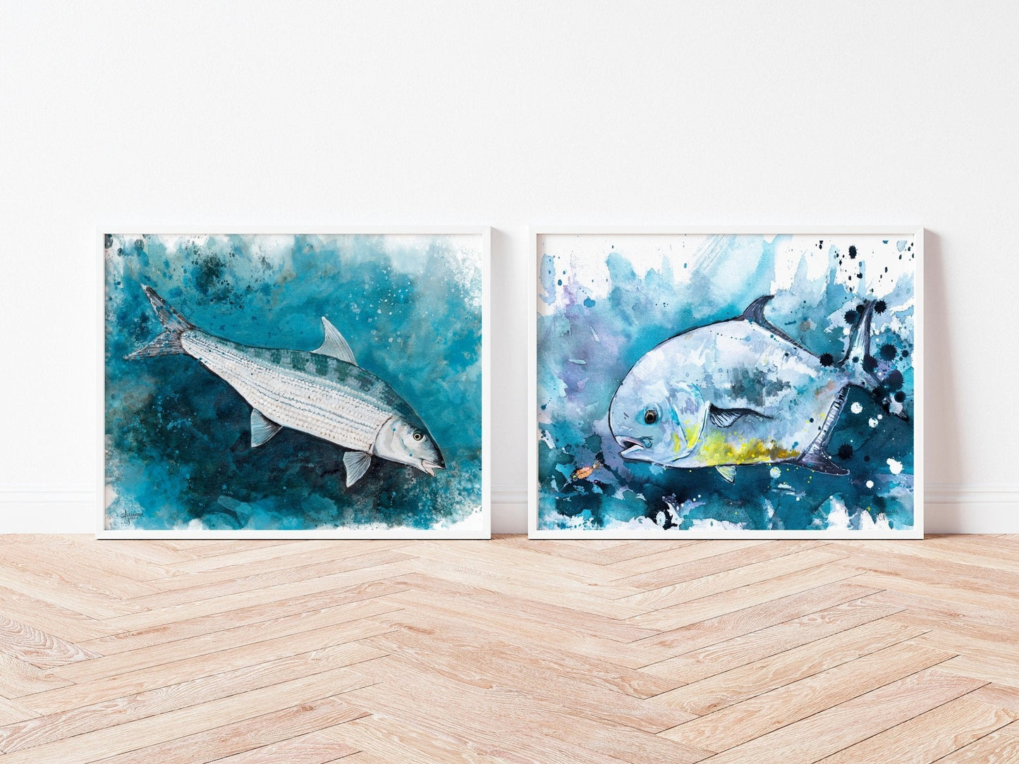 Bonefish Print, Permit Print - ArtByAlexandraNicole