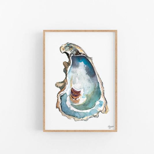 Breach Inlet 1 Oyster Shell Print - ArtByAlexandraNicole