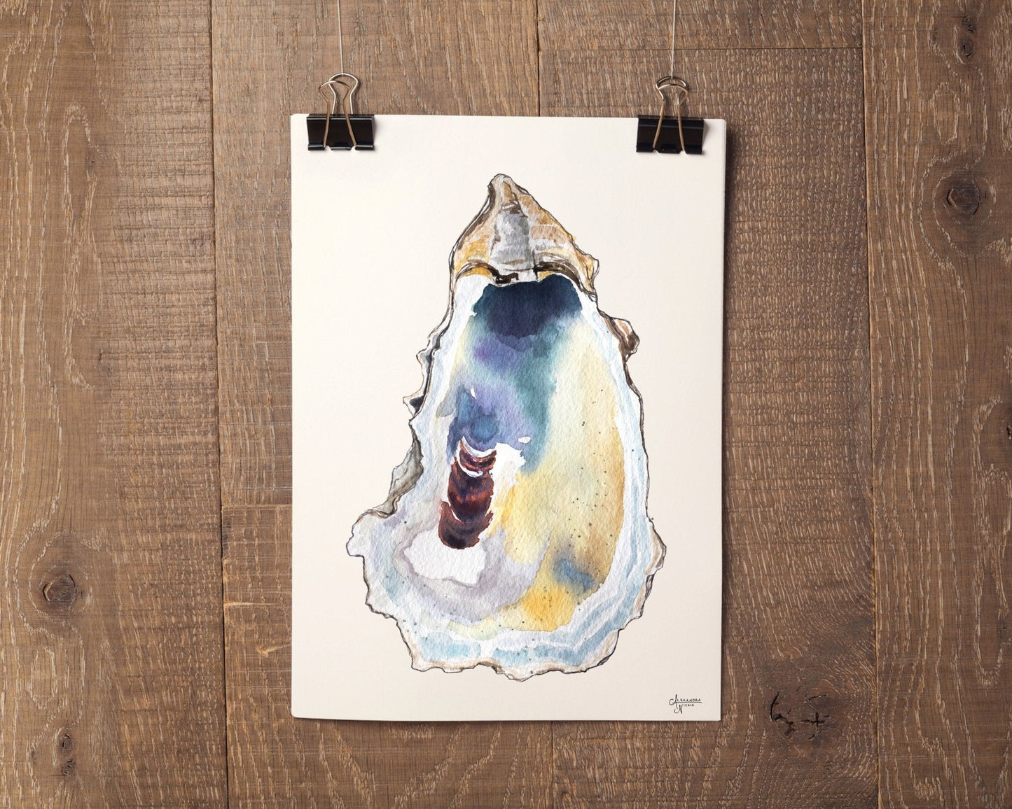 Breach Inlet 2 Oyster Shell Print - ArtByAlexandraNicole