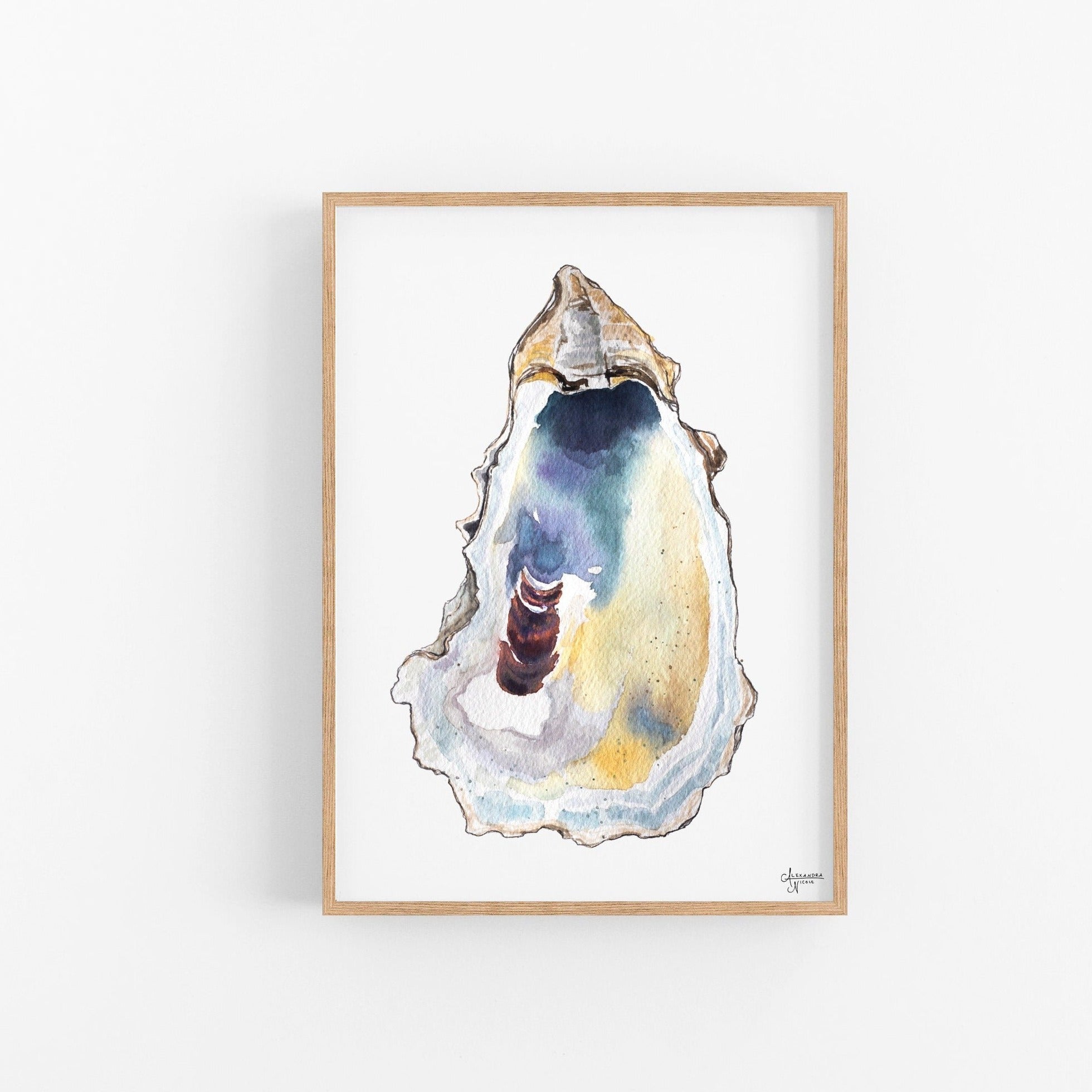 Breach Inlet 2 Oyster Shell Print - ArtByAlexandraNicole