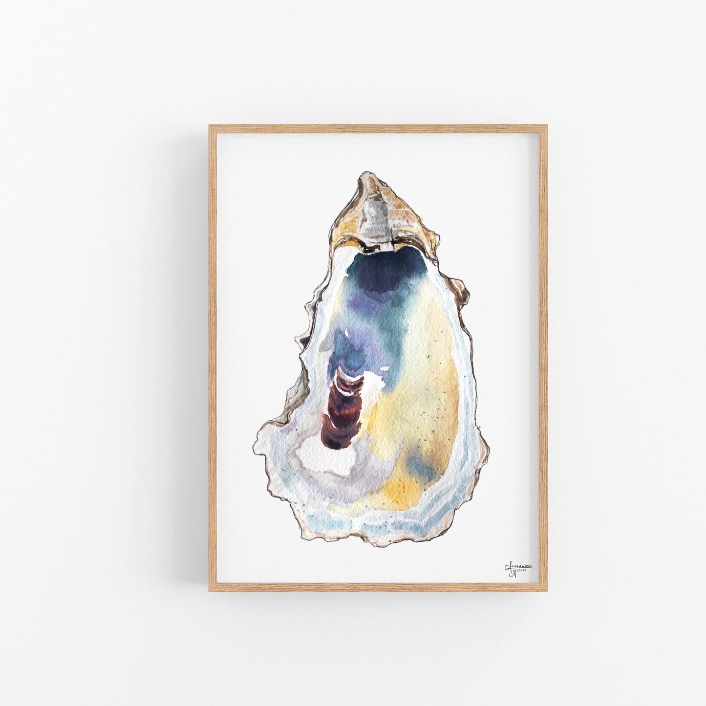 Breach Inlet 2 Oyster Shell Print - ArtByAlexandraNicole
