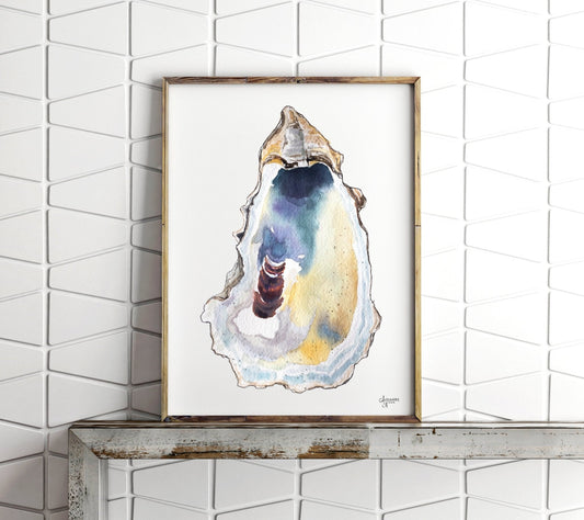 Breach Inlet 2 Oyster Shell Print - ArtByAlexandraNicole