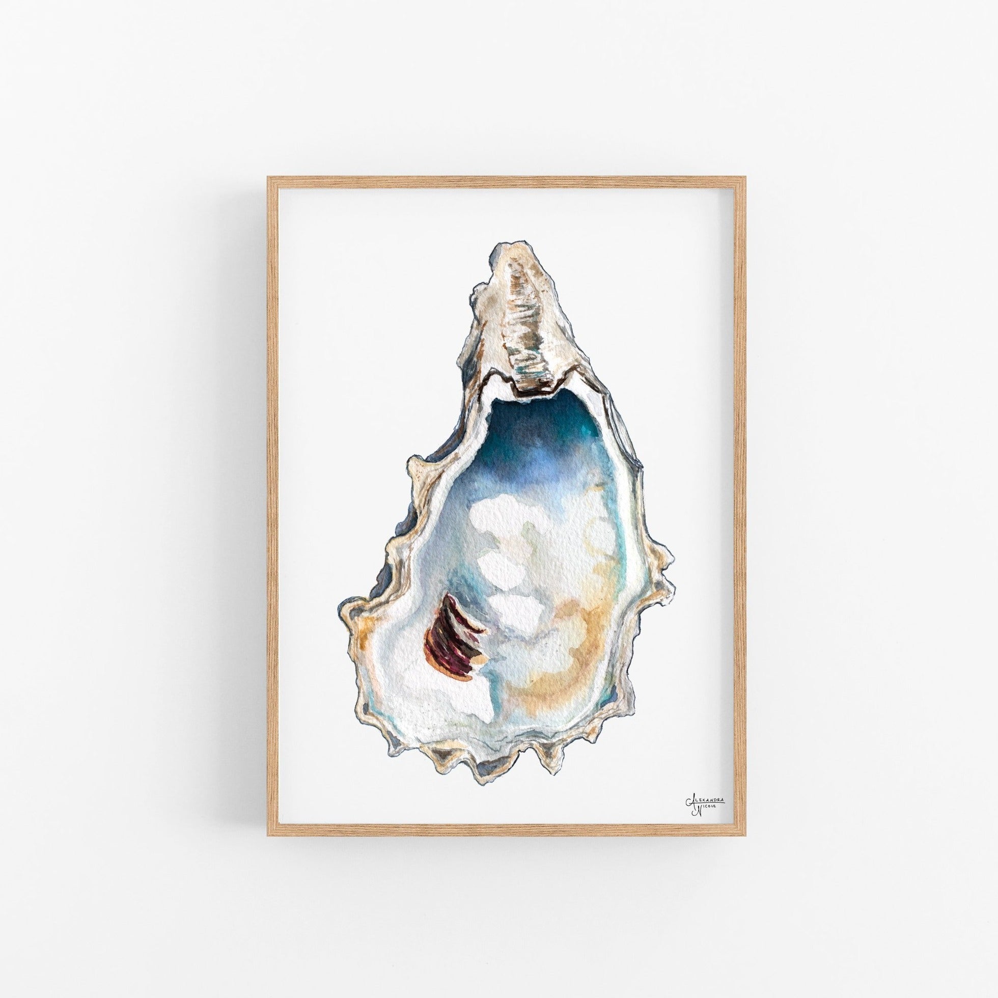 Breach Inlet 3 Oyster Shell Print - ArtByAlexandraNicole