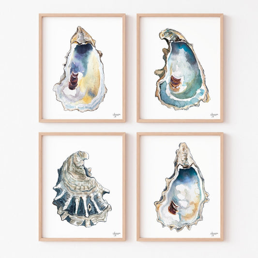 Breach Inlet Oyster Art Print Set - ArtByAlexandraNicole