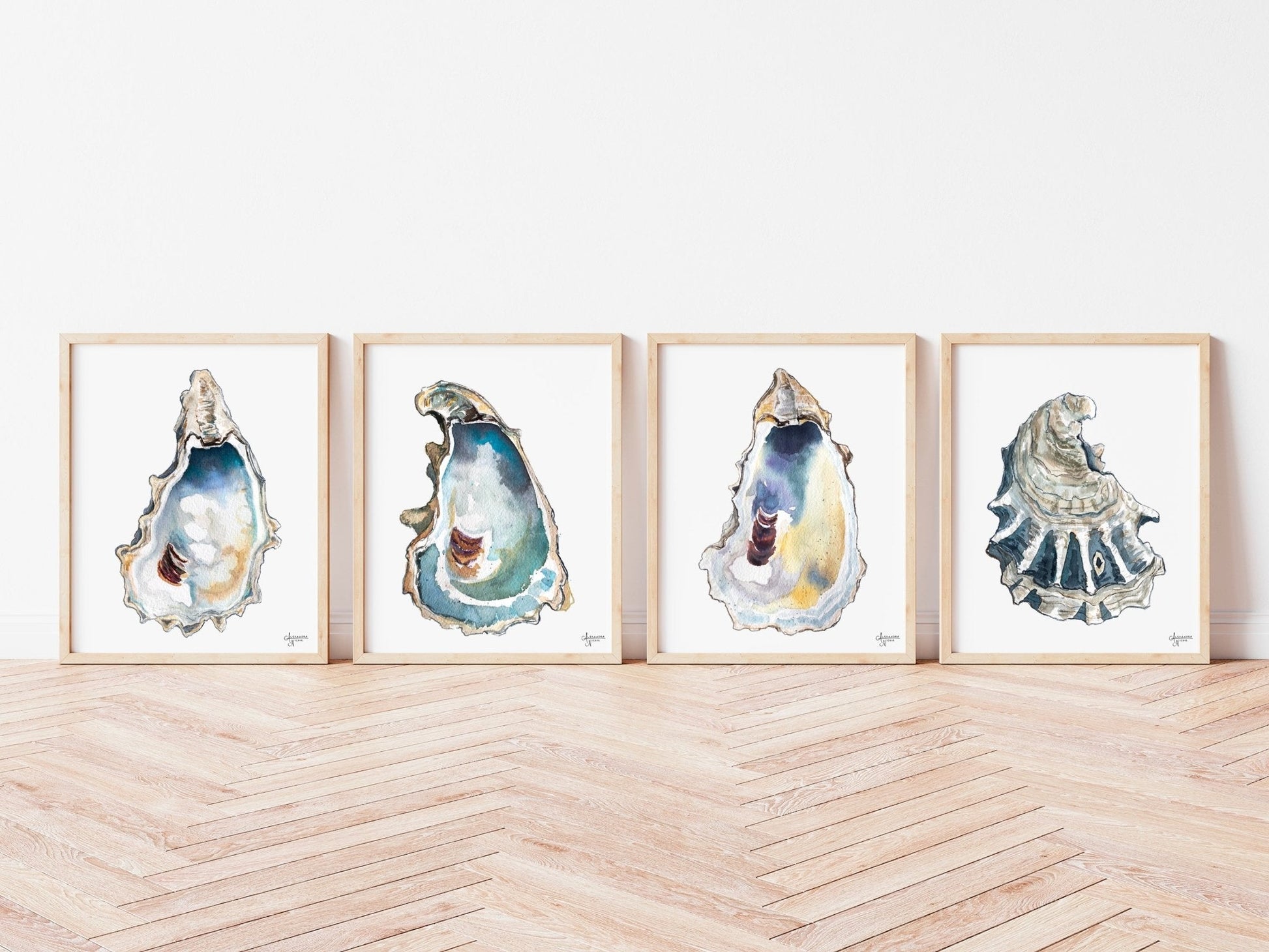 Breach Inlet Oyster Art Print Set - ArtByAlexandraNicole