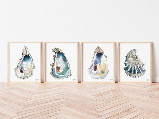 Breach Inlet Oyster Art Print Set - ArtByAlexandraNicole