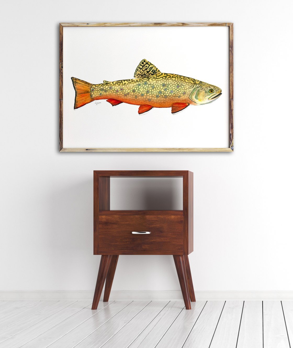 Brook Trout Watercolor Art Print - ArtByAlexandraNicole