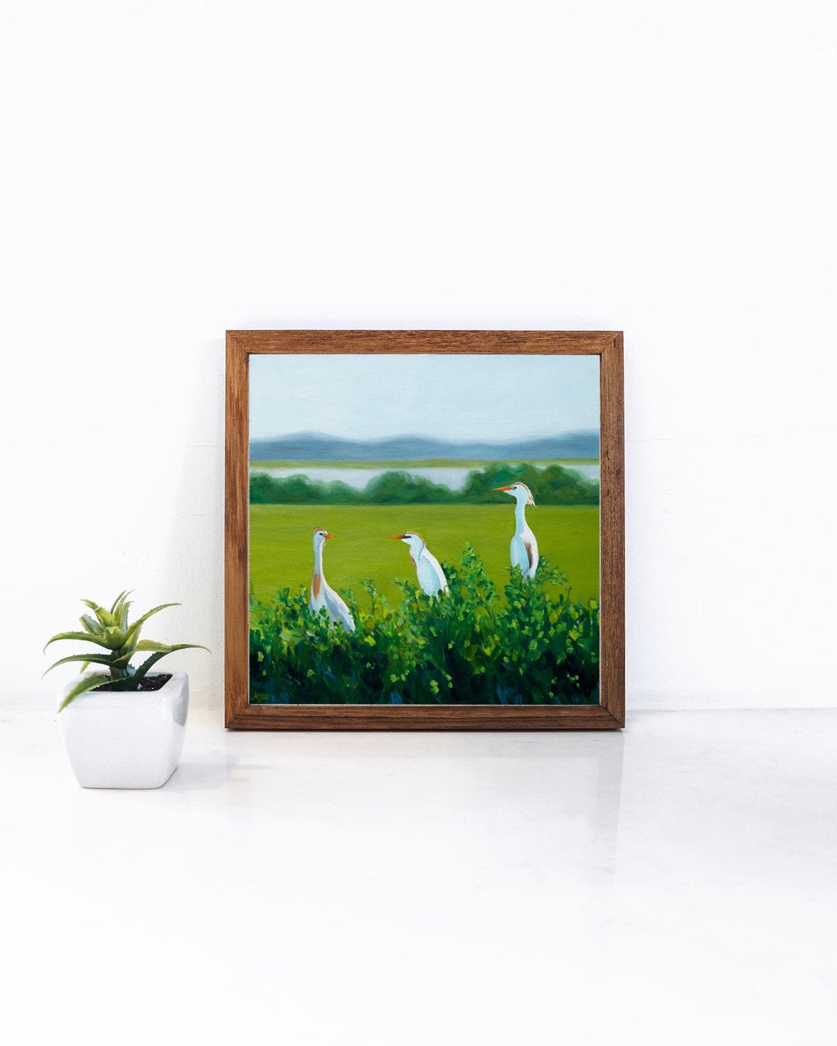 Cattle Egret Art Print - ArtByAlexandraNicole