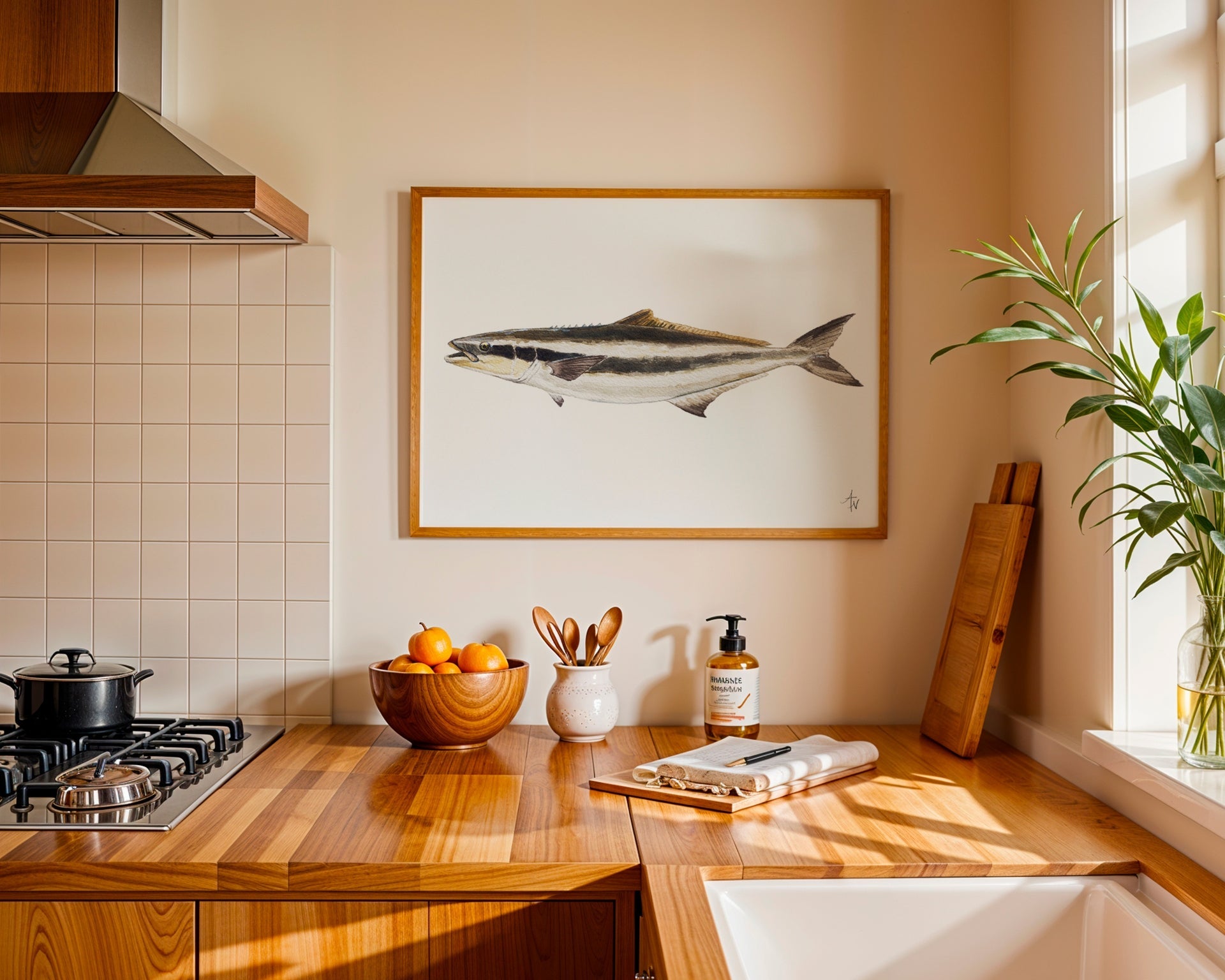 Cobia Fish Fine Art Print – Coastal Marine Wildlife - ArtByAlexandraNicole