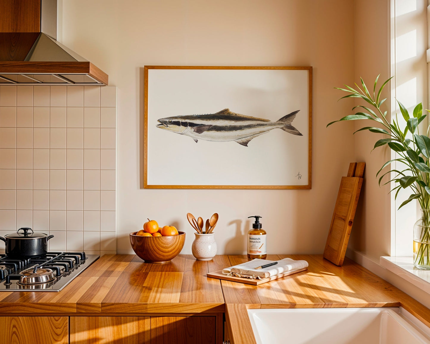 Cobia Fish Fine Art Print – Coastal Marine Wildlife - ArtByAlexandraNicole