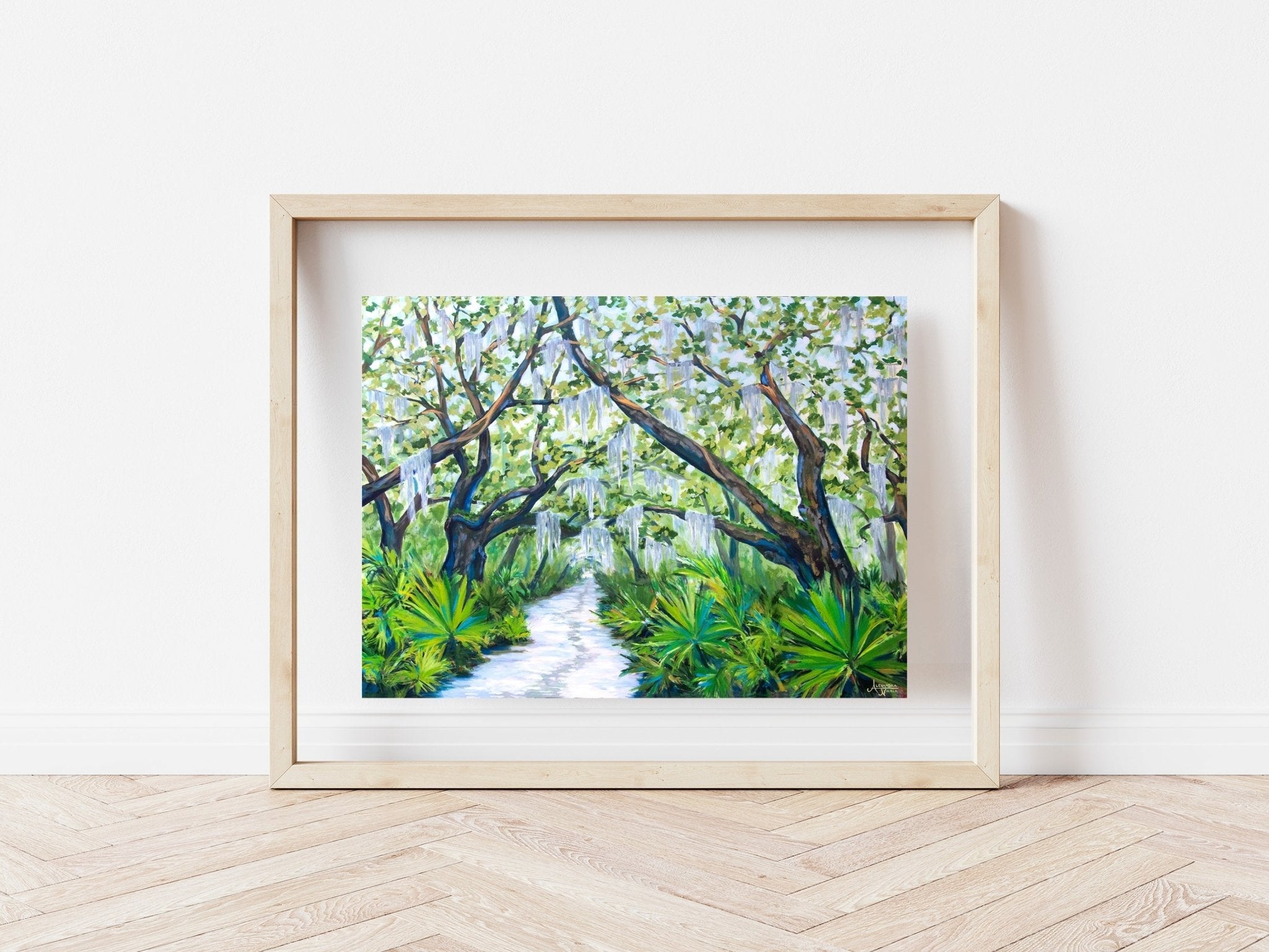 Cumberland Island Trail, Live Oak Tree Print - ArtByAlexandraNicole