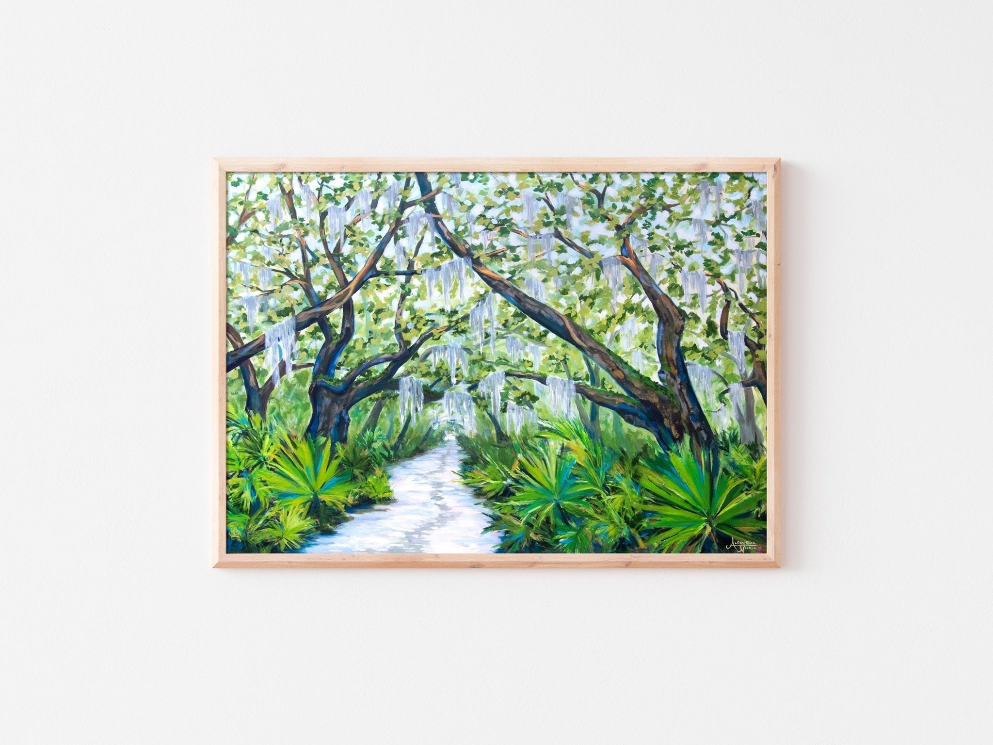 Cumberland Island Trail, Live Oak Tree Print - ArtByAlexandraNicole