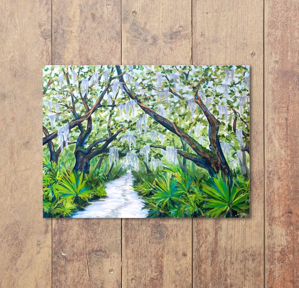 Cumberland Island Trail, Live Oak Tree Print - ArtByAlexandraNicole