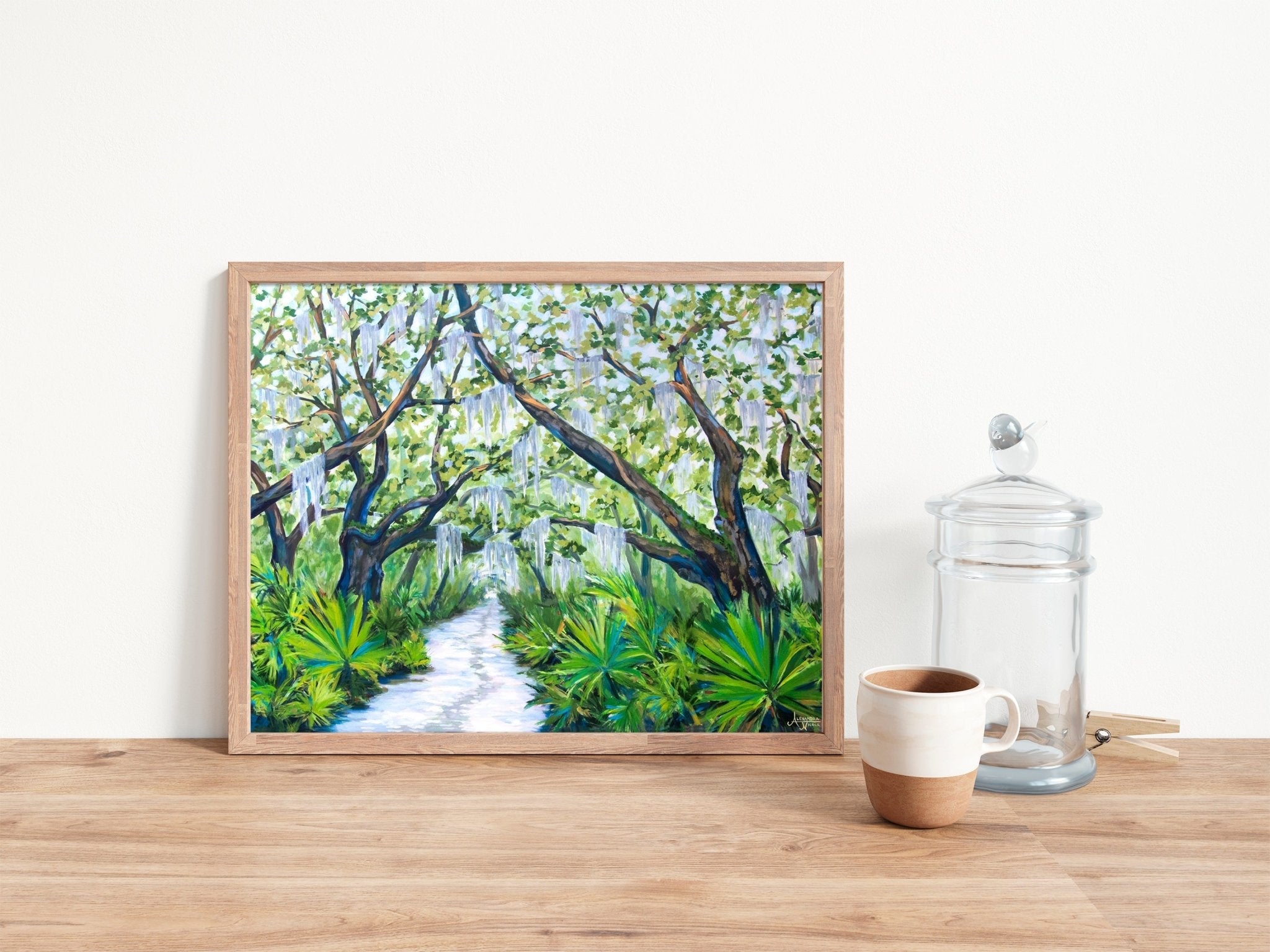 Cumberland Island Trail, Live Oak Tree Print - ArtByAlexandraNicole