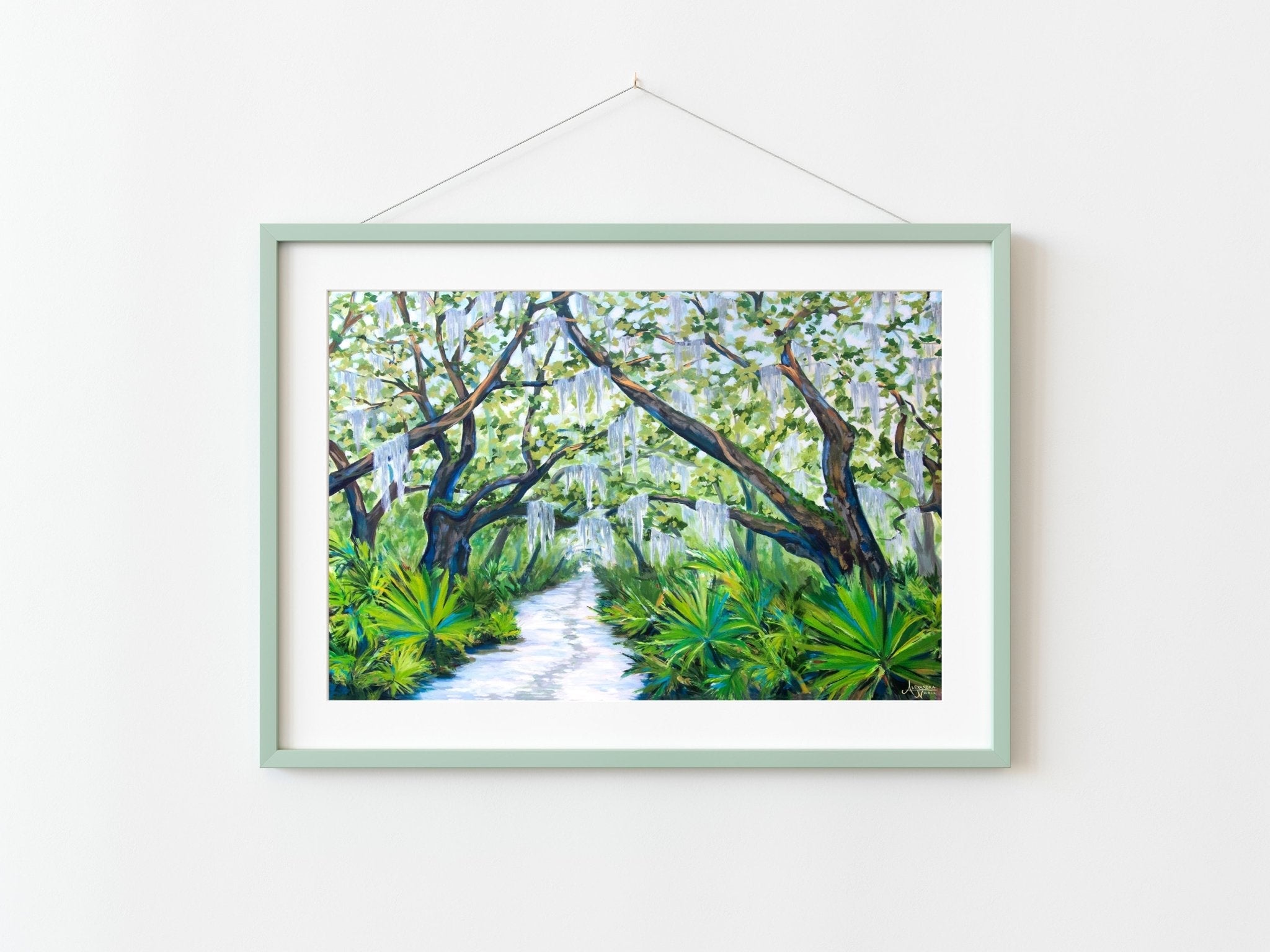 Cumberland Island Trail, Live Oak Tree Print - ArtByAlexandraNicole