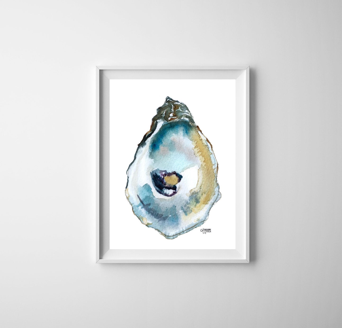 Duxbury Oyster Shell Print - ArtByAlexandraNicole