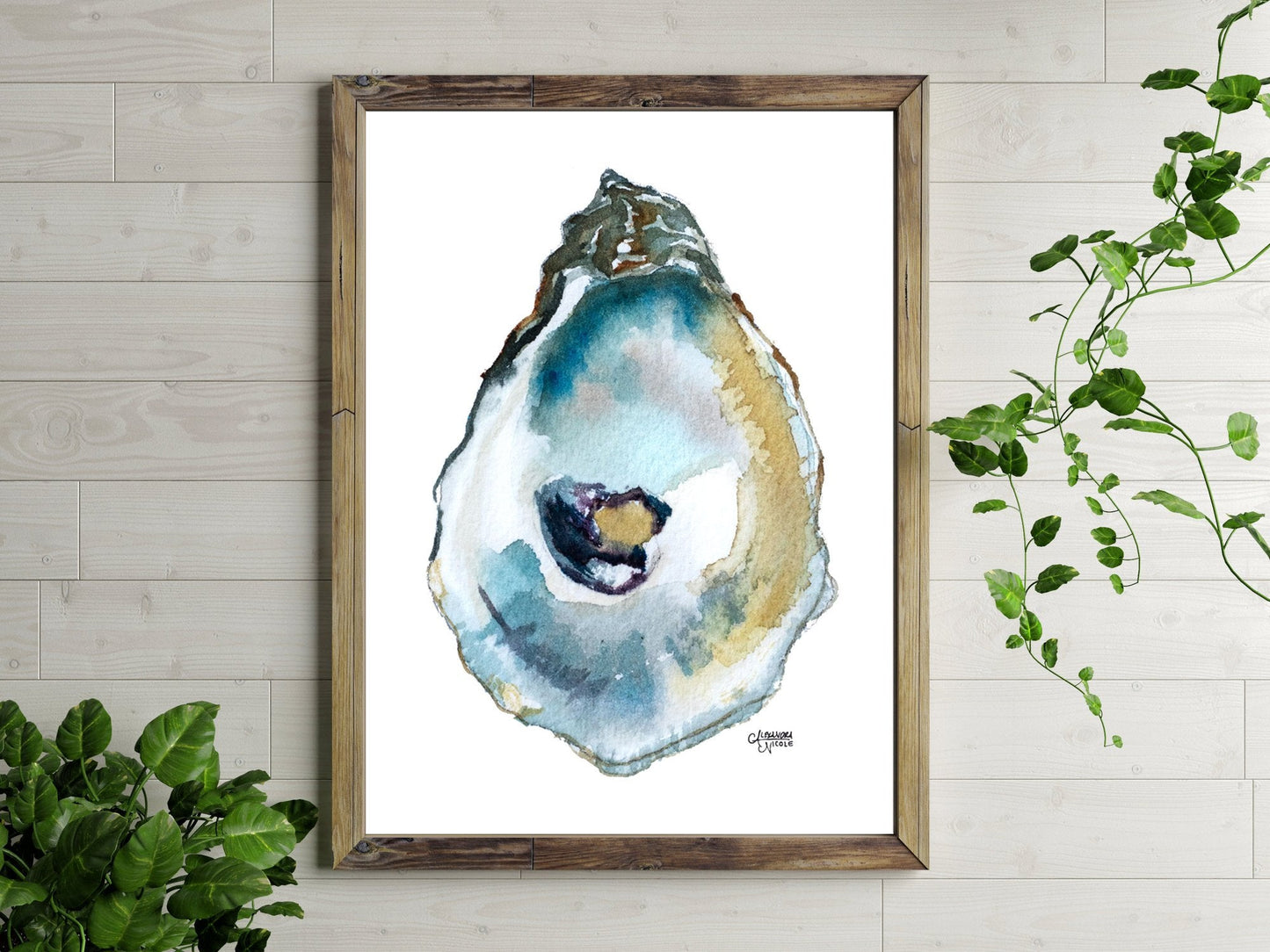 Duxbury Oyster Shell Print - ArtByAlexandraNicole