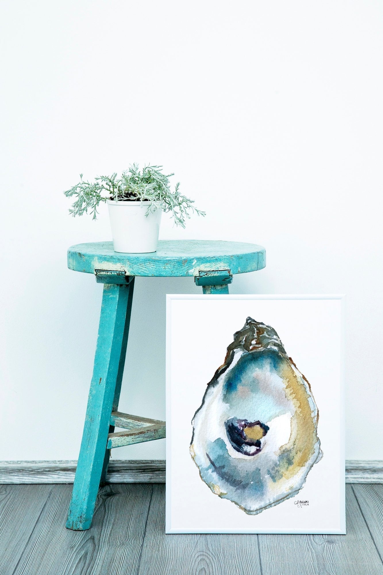 Duxbury Oyster Shell Print - ArtByAlexandraNicole