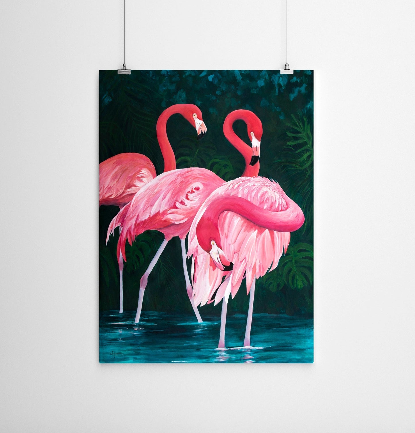 Flamingo Art Print - ArtByAlexandraNicole