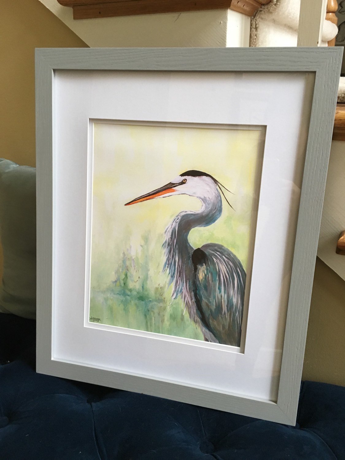 Great Blue Heron Wildlife Print - ArtByAlexandraNicole