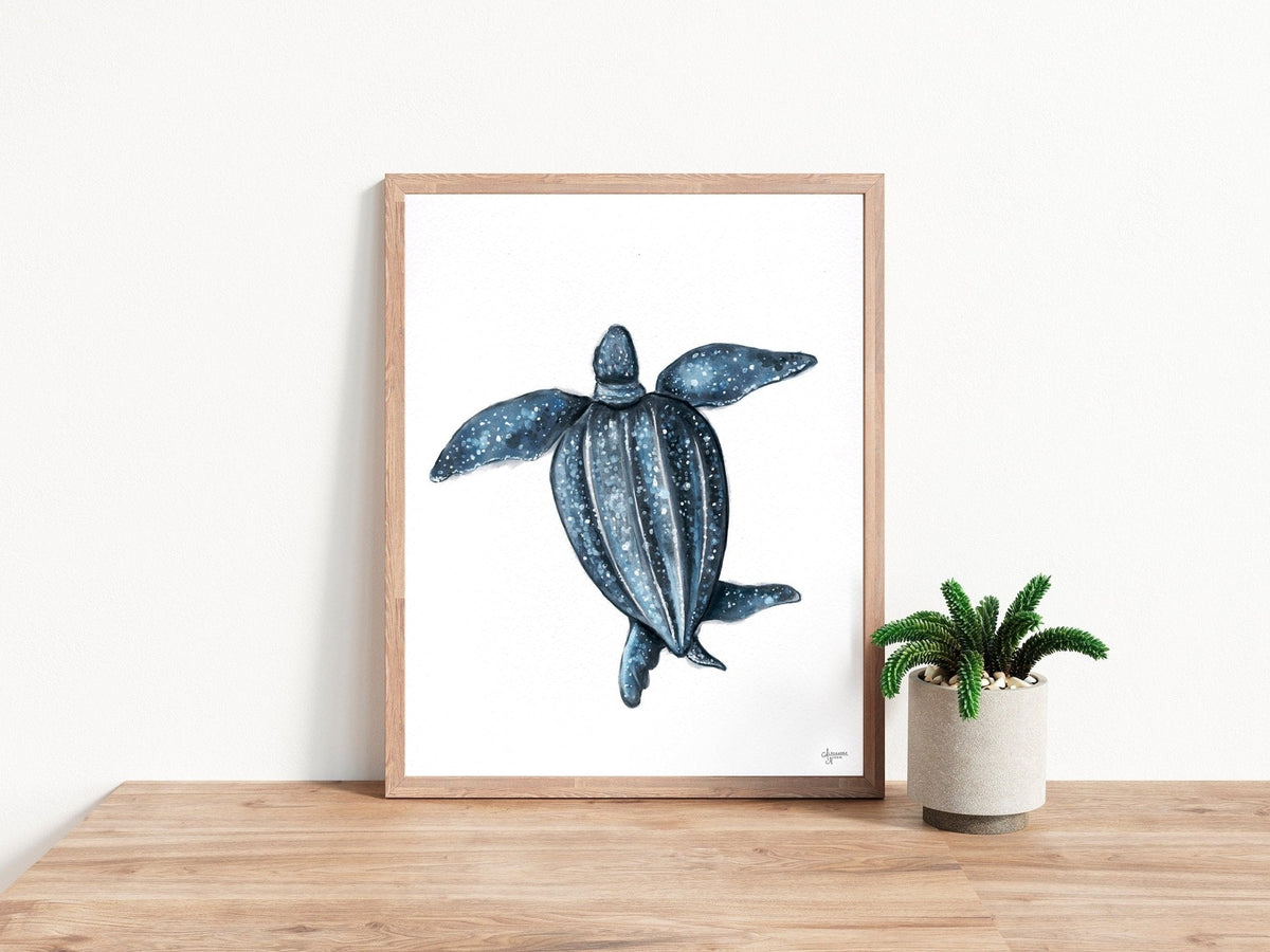 Leatherback Sea Turtle Print - ArtByAlexandraNicole
