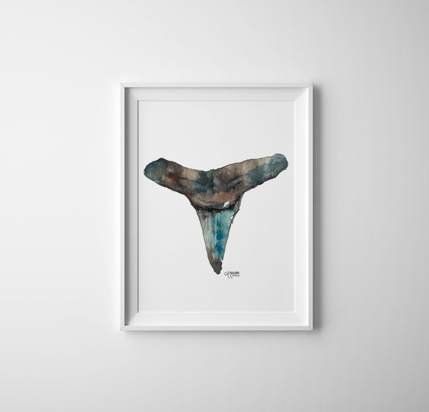 Lemon Shark Tooth Art Print - Shark Tooth No. 3 - ArtByAlexandraNicole