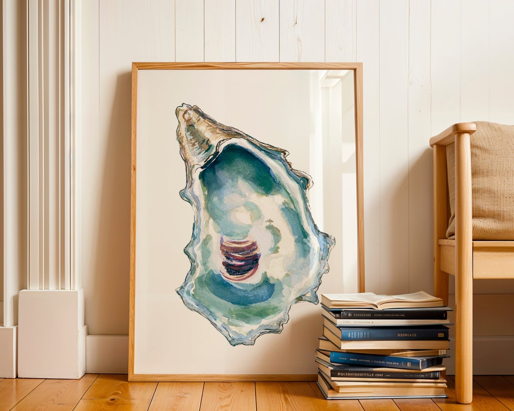 Oyster Artwork, Oyster Watercolor Print - ArtByAlexandraNicole