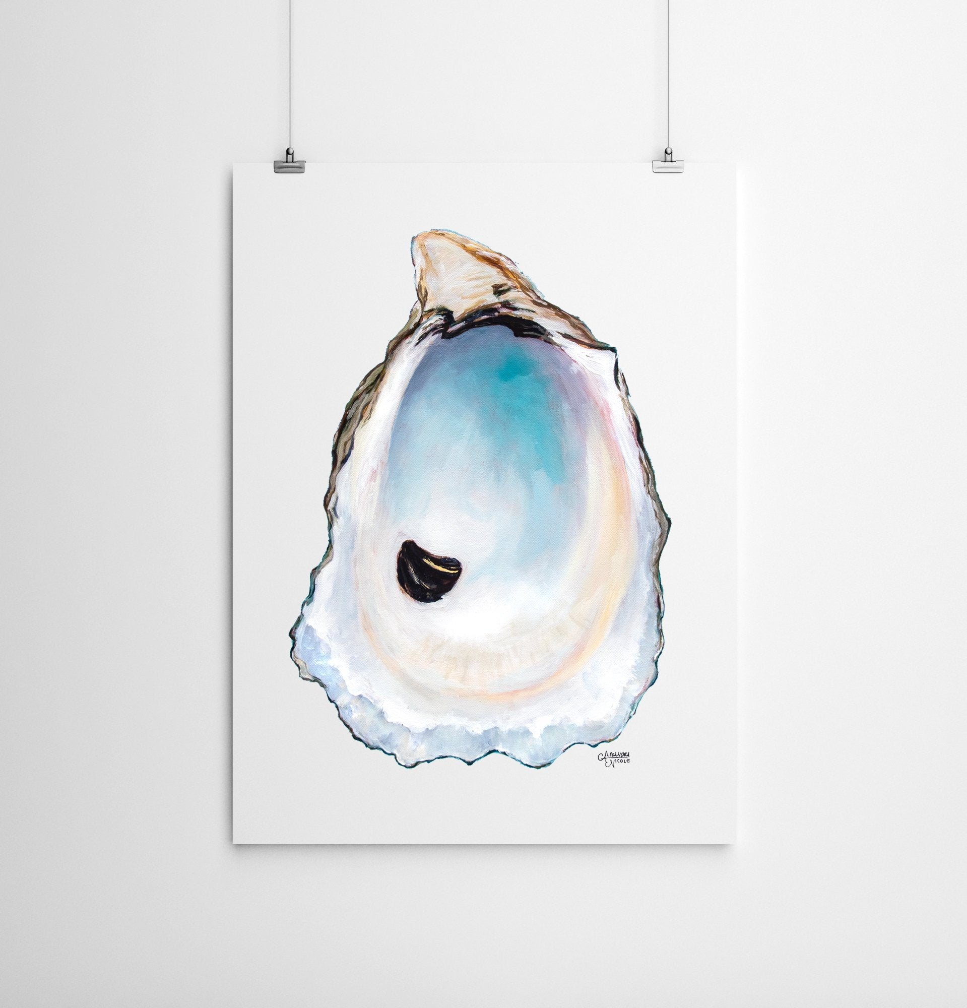 Oyster Shell Art Print 'Sweet Petite' - ArtByAlexandraNicole