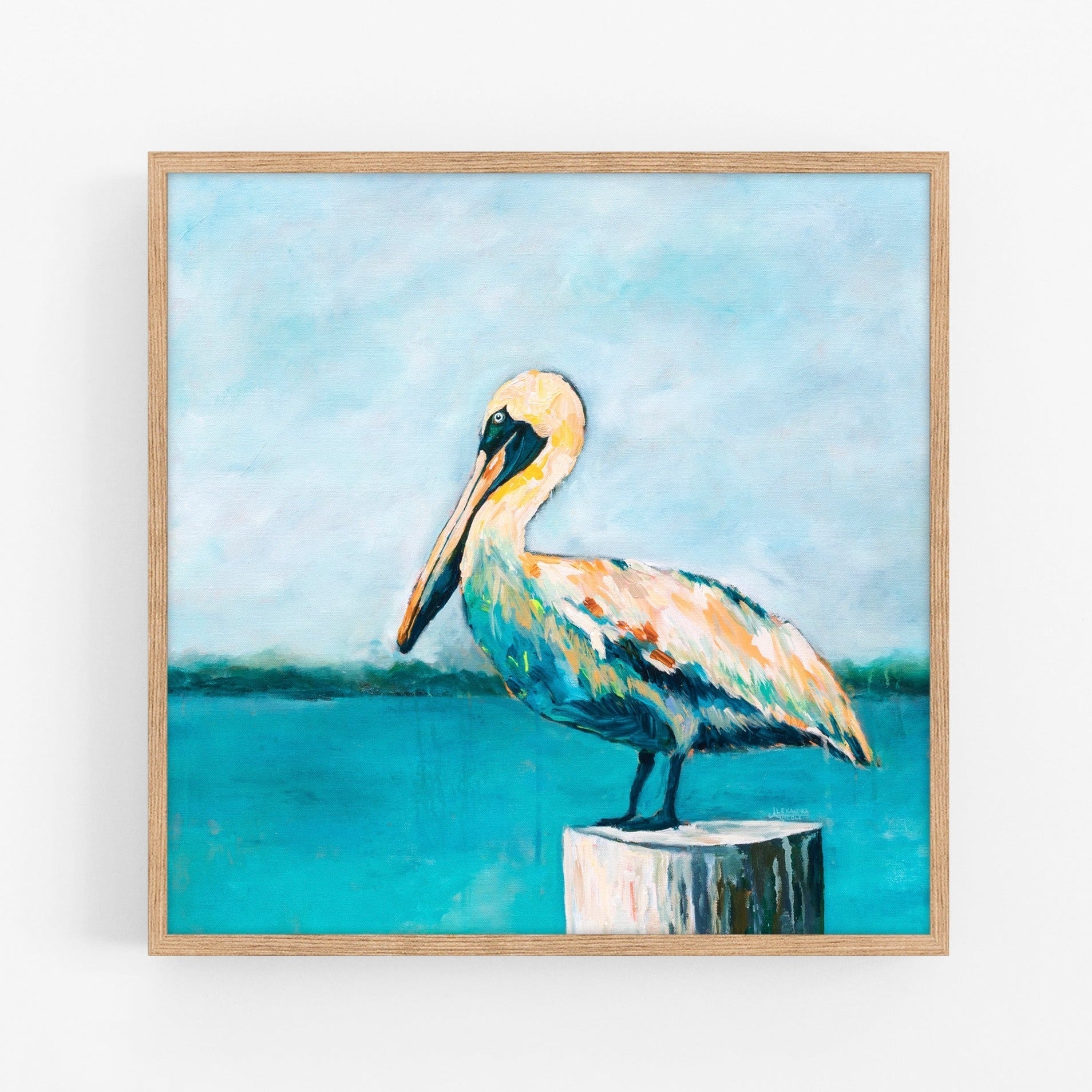 Pelican Art Print - ArtByAlexandraNicole