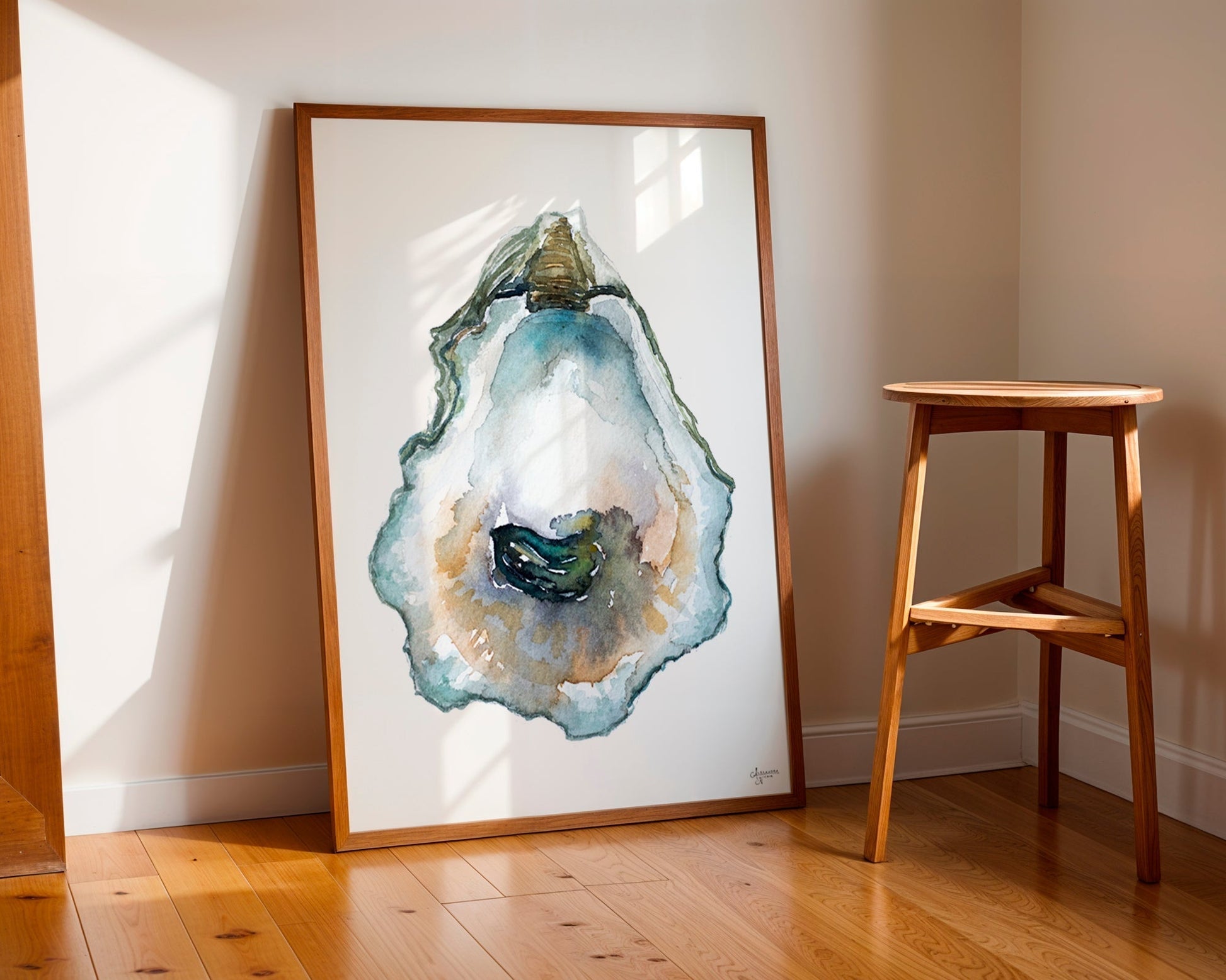 Pepper Grove Oyster Shell Print - ArtByAlexandraNicole
