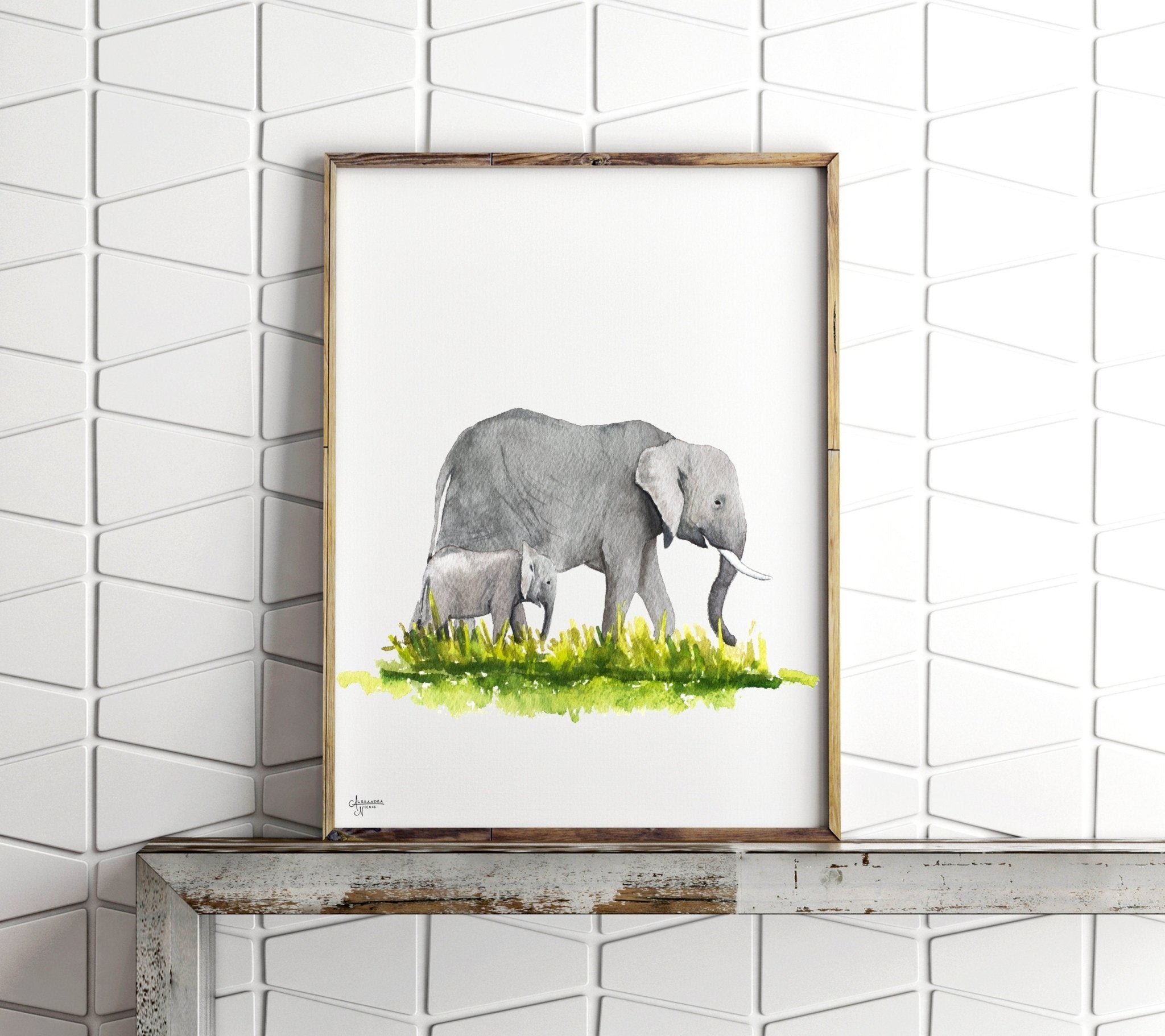 Safari Nursery Print Set of 4 - ArtByAlexandraNicole