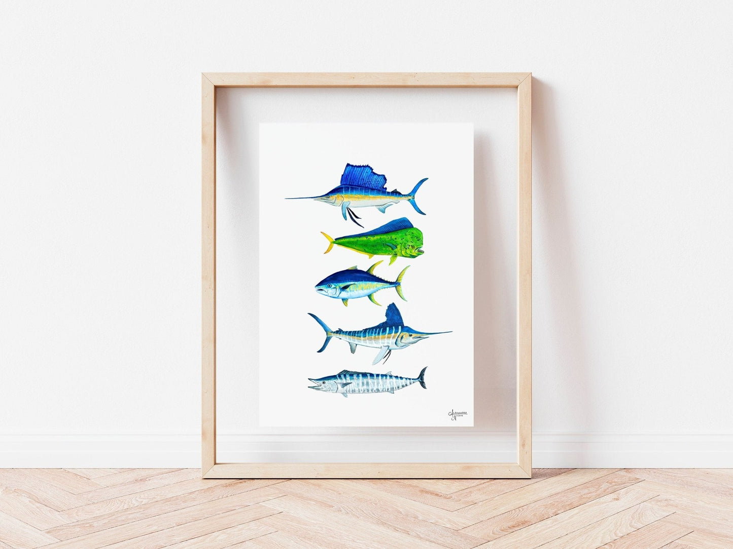 Sailfish, Mahi Mahi, Wahoo, Tuna, Marlin - ArtByAlexandraNicole