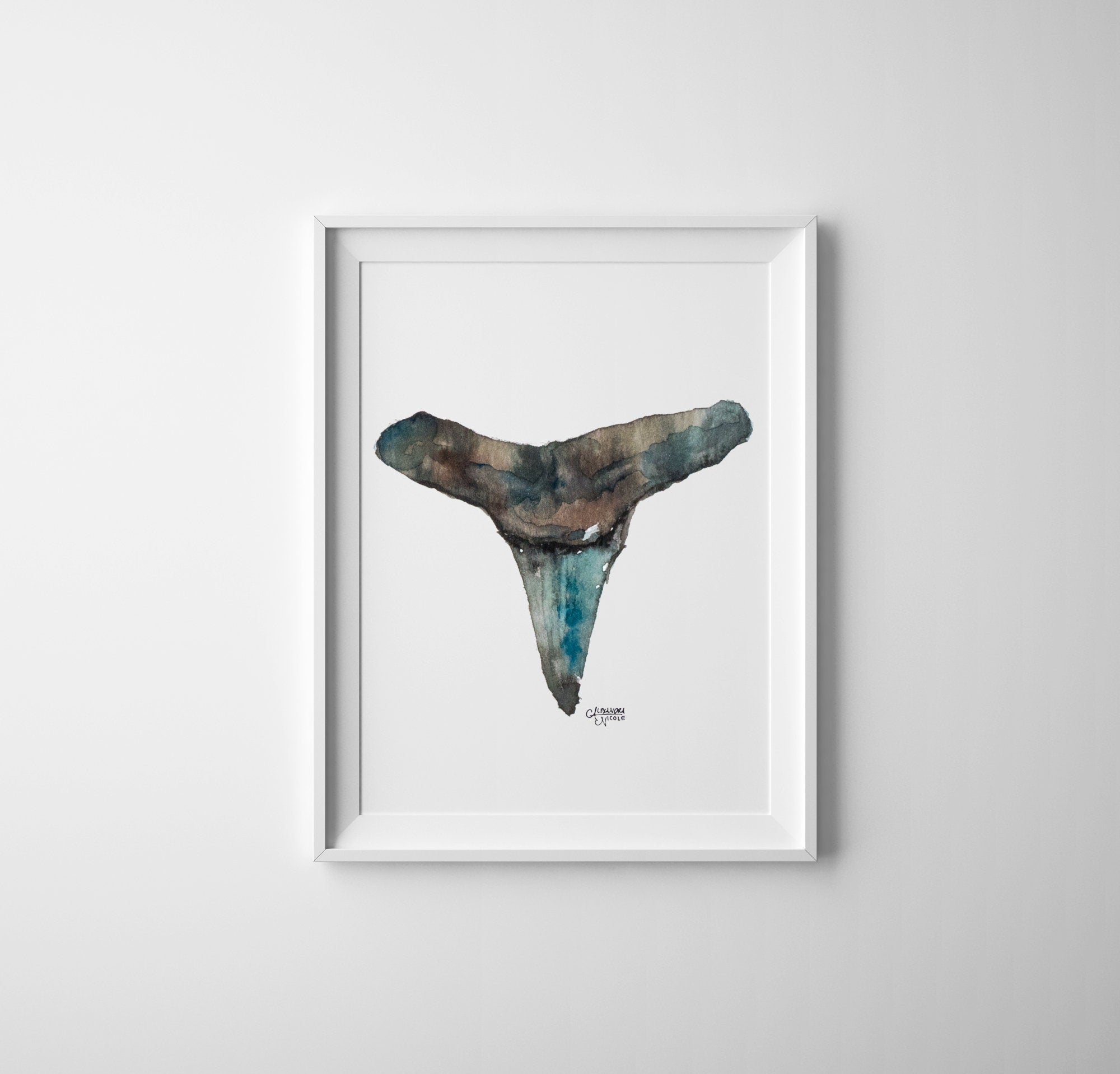 Shark Tooth Print Set - ArtByAlexandraNicole
